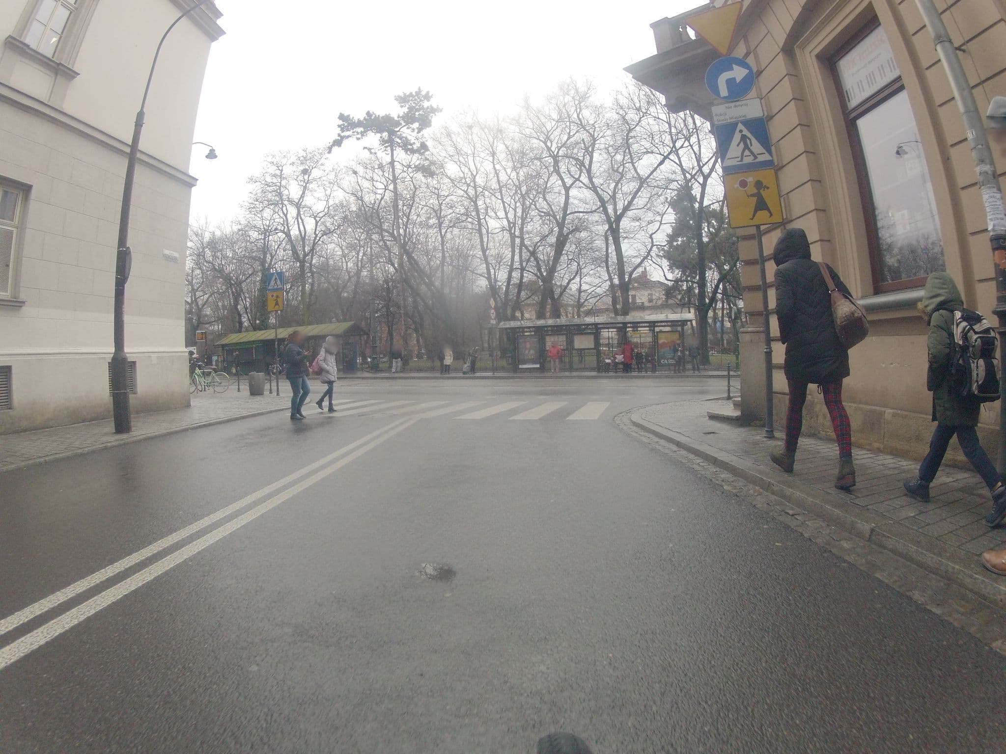 Street view near Krak Apartments, Kraków — © ekeshkekesh (CC BY-SA · Mapillary)