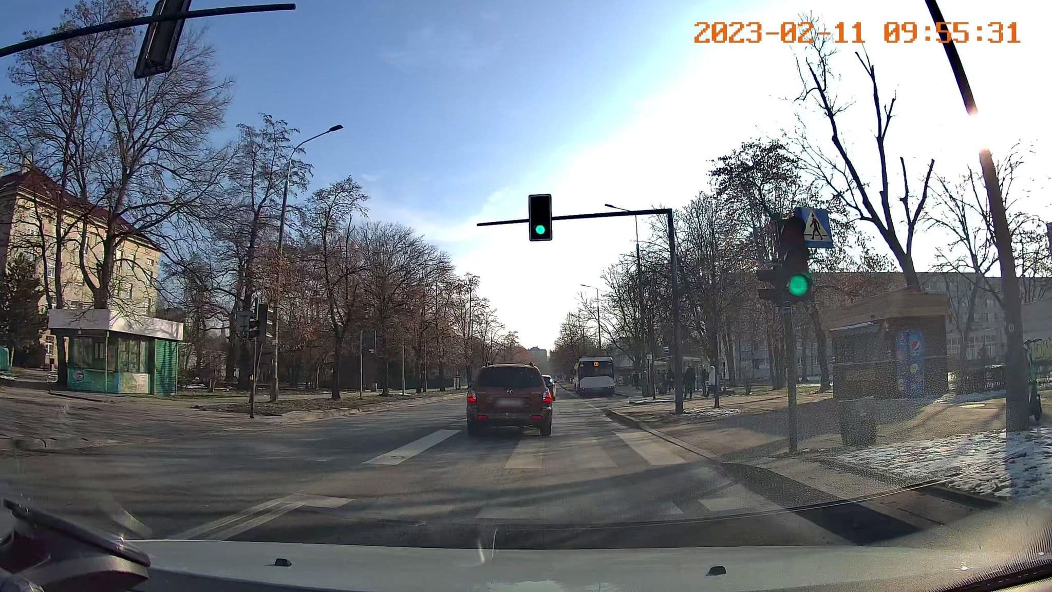 Street view near Dom Studencki Filutek, Kraków — © jswk (CC BY-SA · Mapillary)