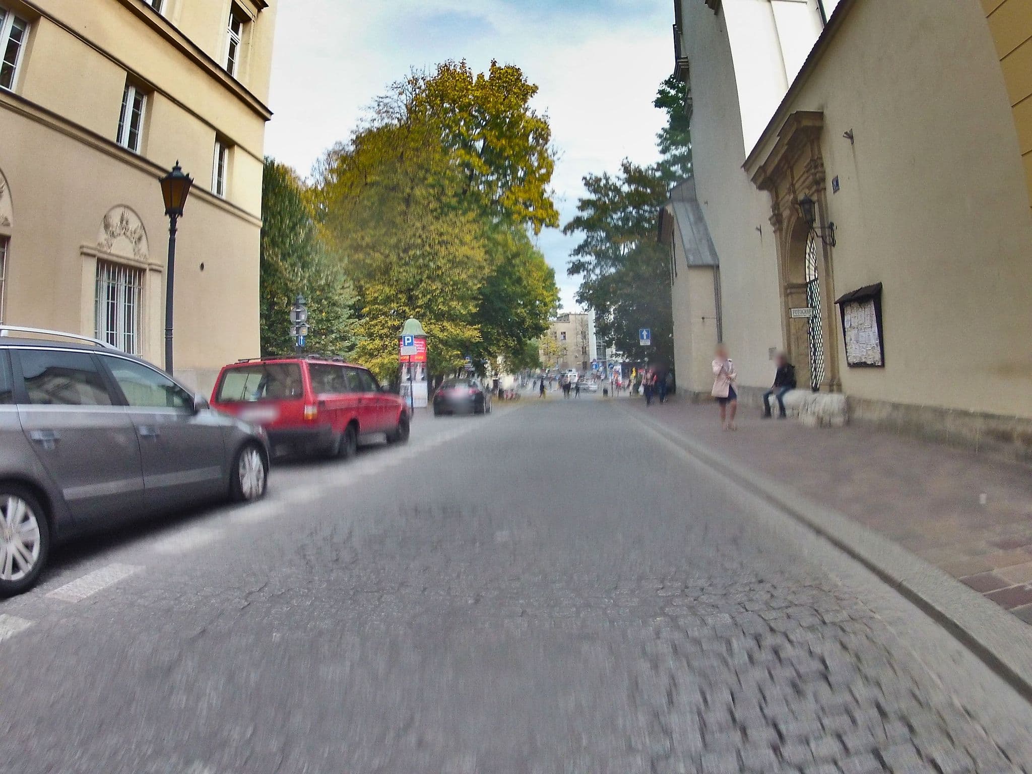 Street view near Hotel Mikolaj Krakow, Kraków — © ekeshkekesh (CC BY-SA · Mapillary)