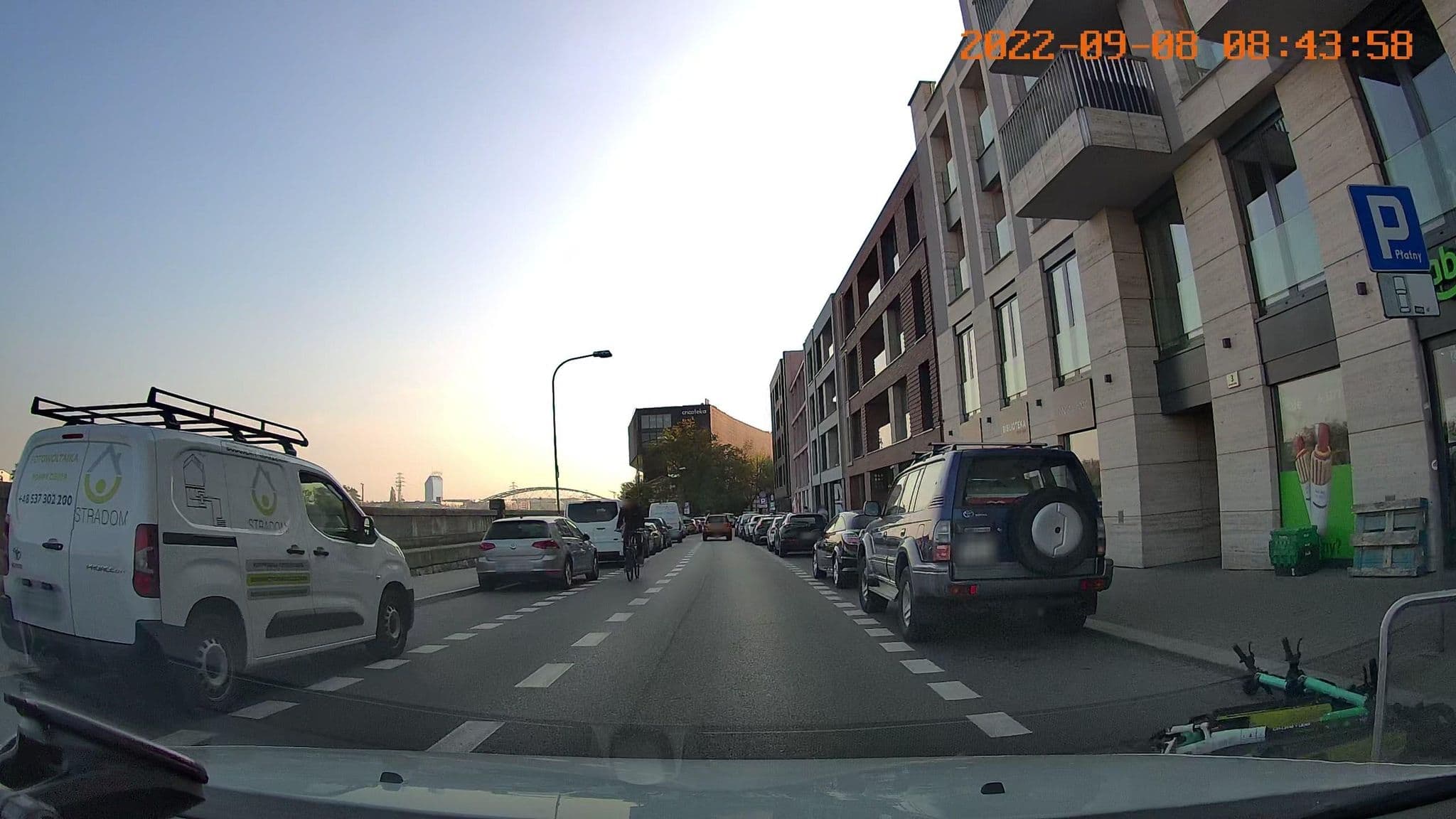 Street view near Wspólnota Mieszkaniowa Bulwary Nadwiślańskie, Kraków — © jswk (CC BY-SA · Mapillary)
