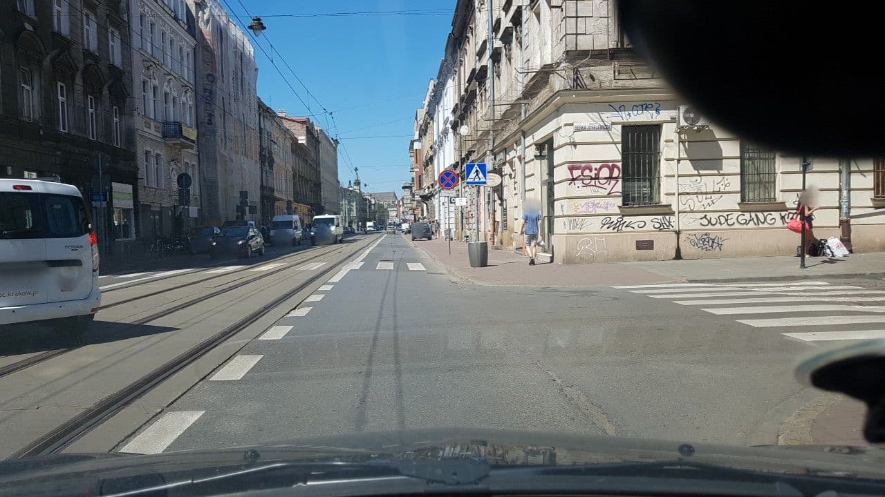Street view near Ludvig Apartment, Kraków — © mik007 (CC BY-SA · Mapillary)