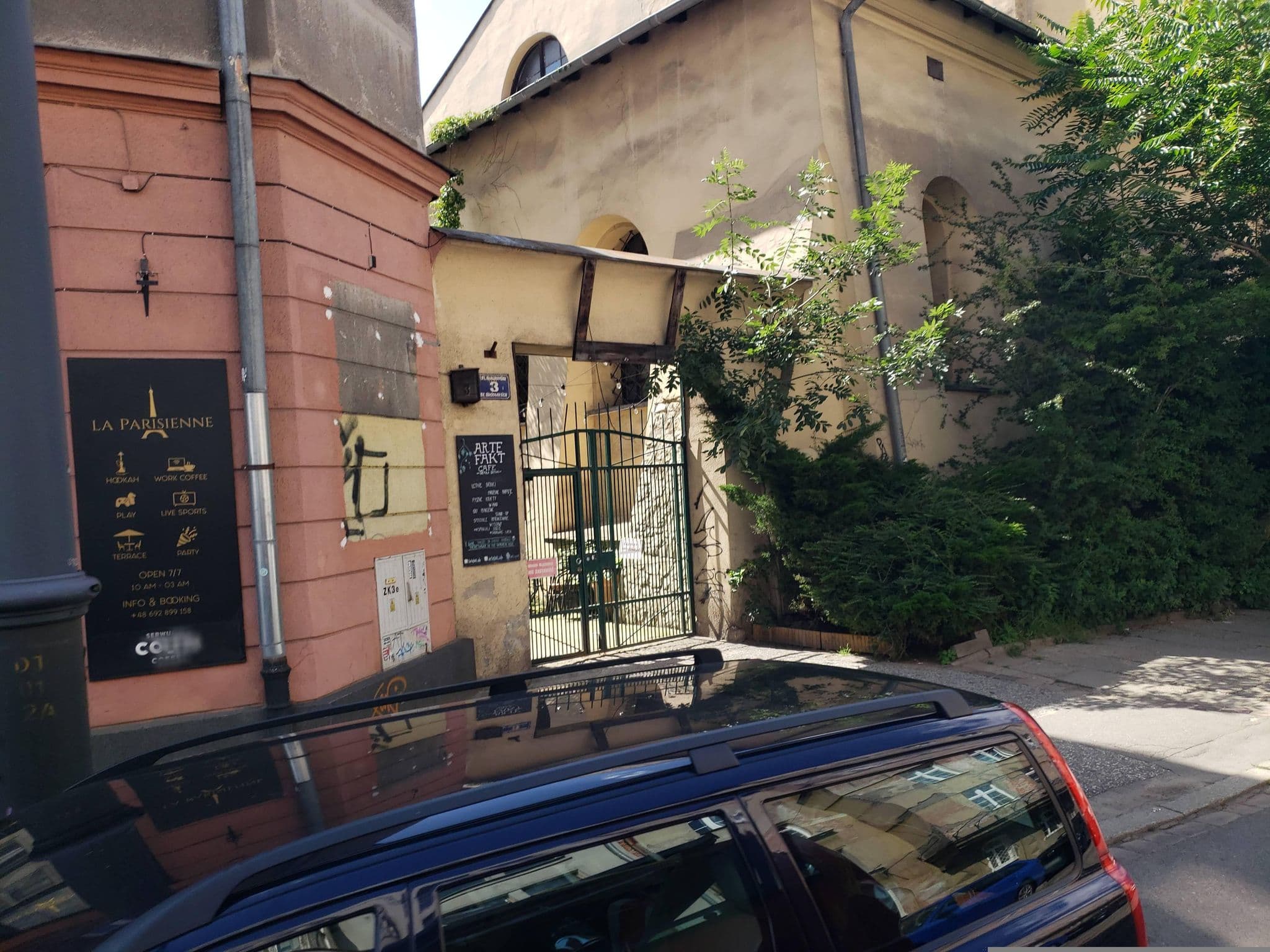 Street view near Crystal Suites, Kraków — © mapfool (CC BY-SA · Mapillary)