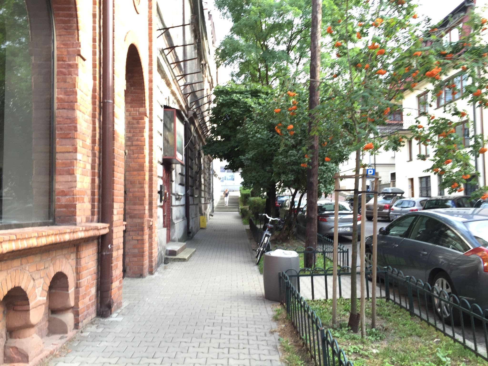 Street view near Hostel Wegierska, Kraków — © richlv (CC BY-SA · Mapillary)