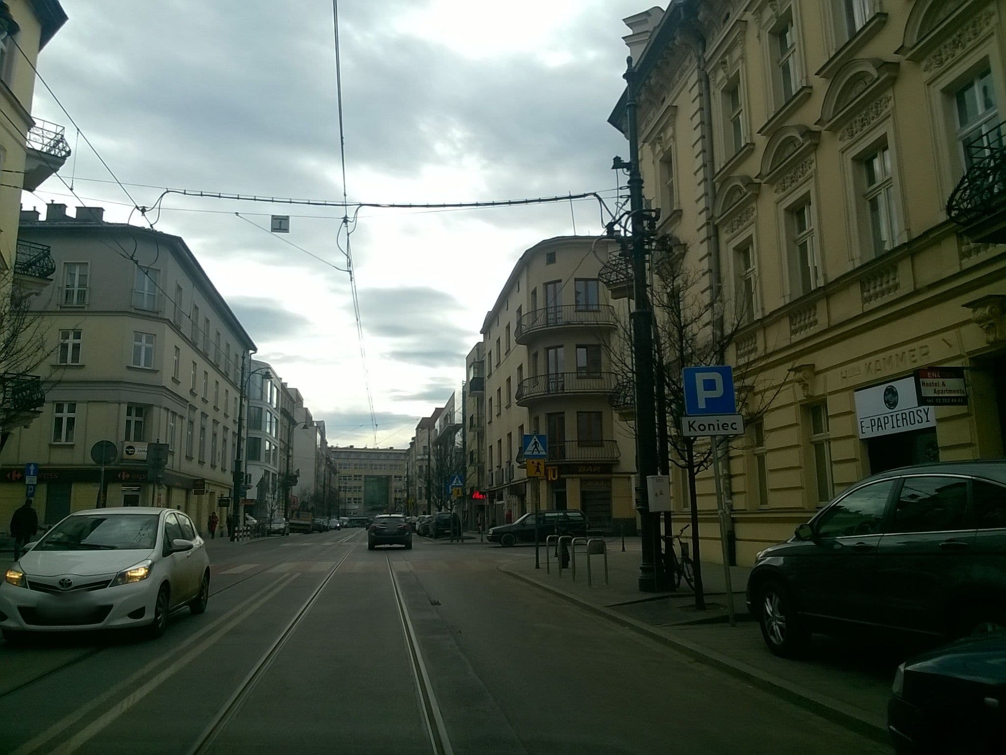 Street view near Platinum Hotel, Grzegórzki — © qmell (CC BY-SA · Mapillary)