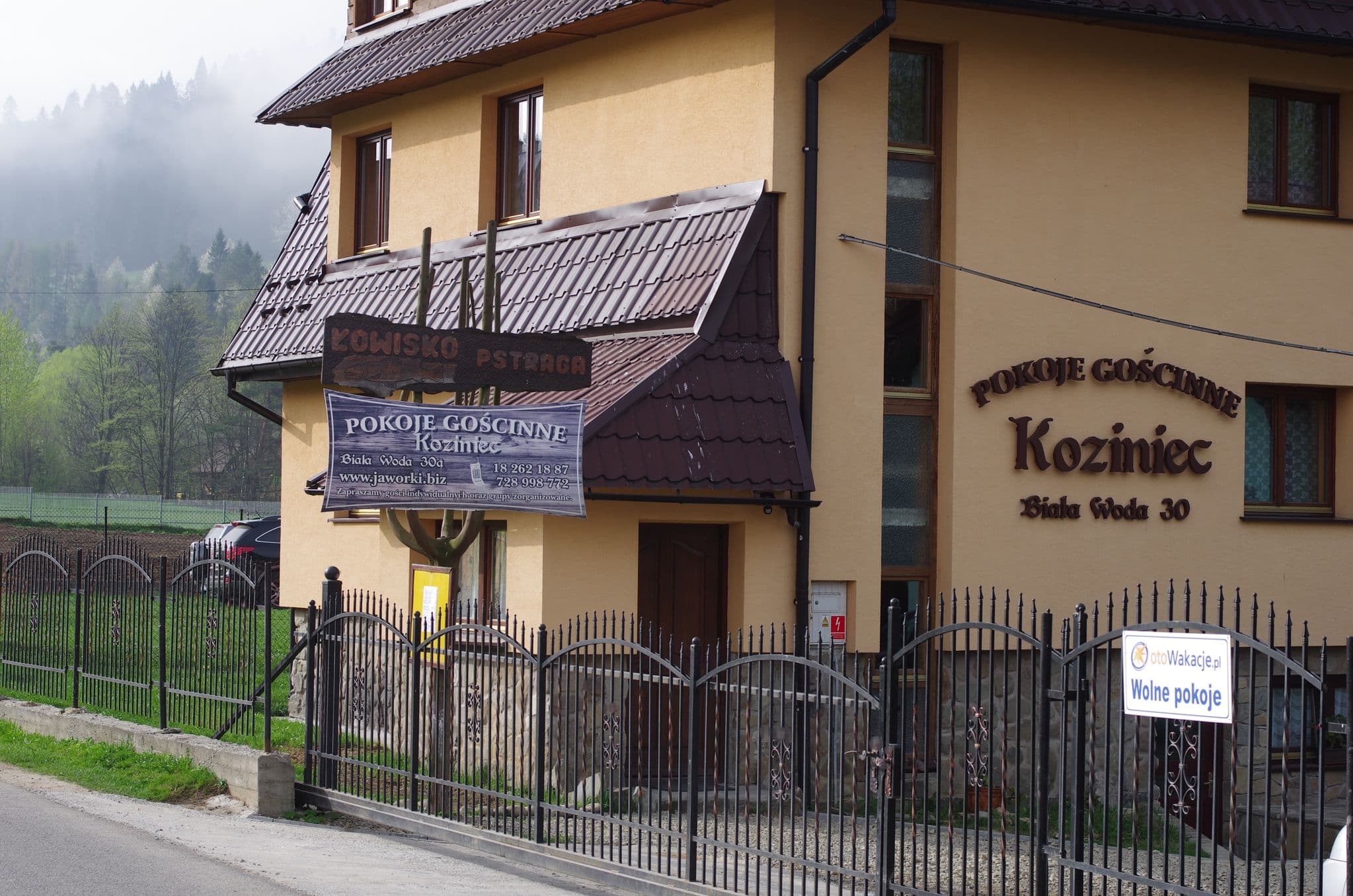 Street view near Gościniec Amon, Szczawnica — © akwiatkowski (CC BY-SA · Mapillary)