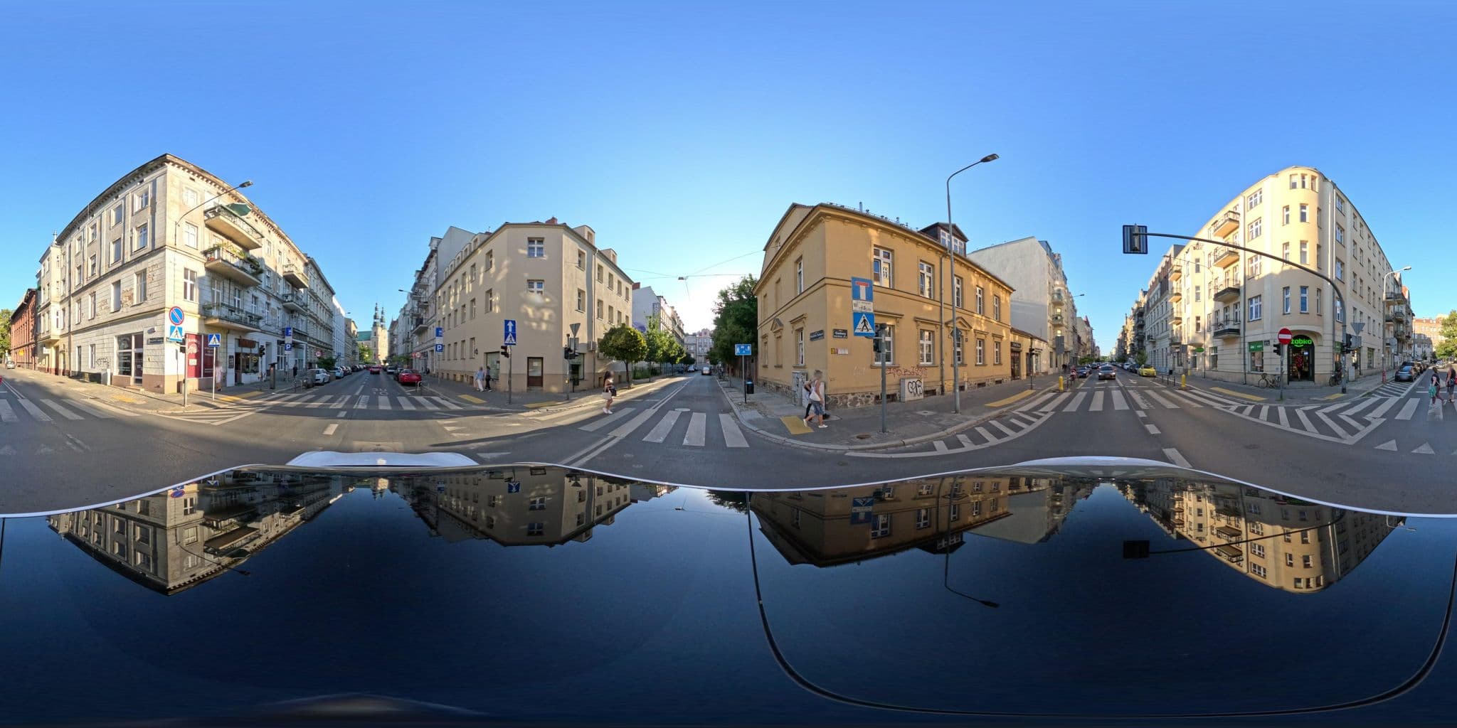 Street view near Green Hostel, Poznań — © Fixtor (CC BY-SA · Mapillary)