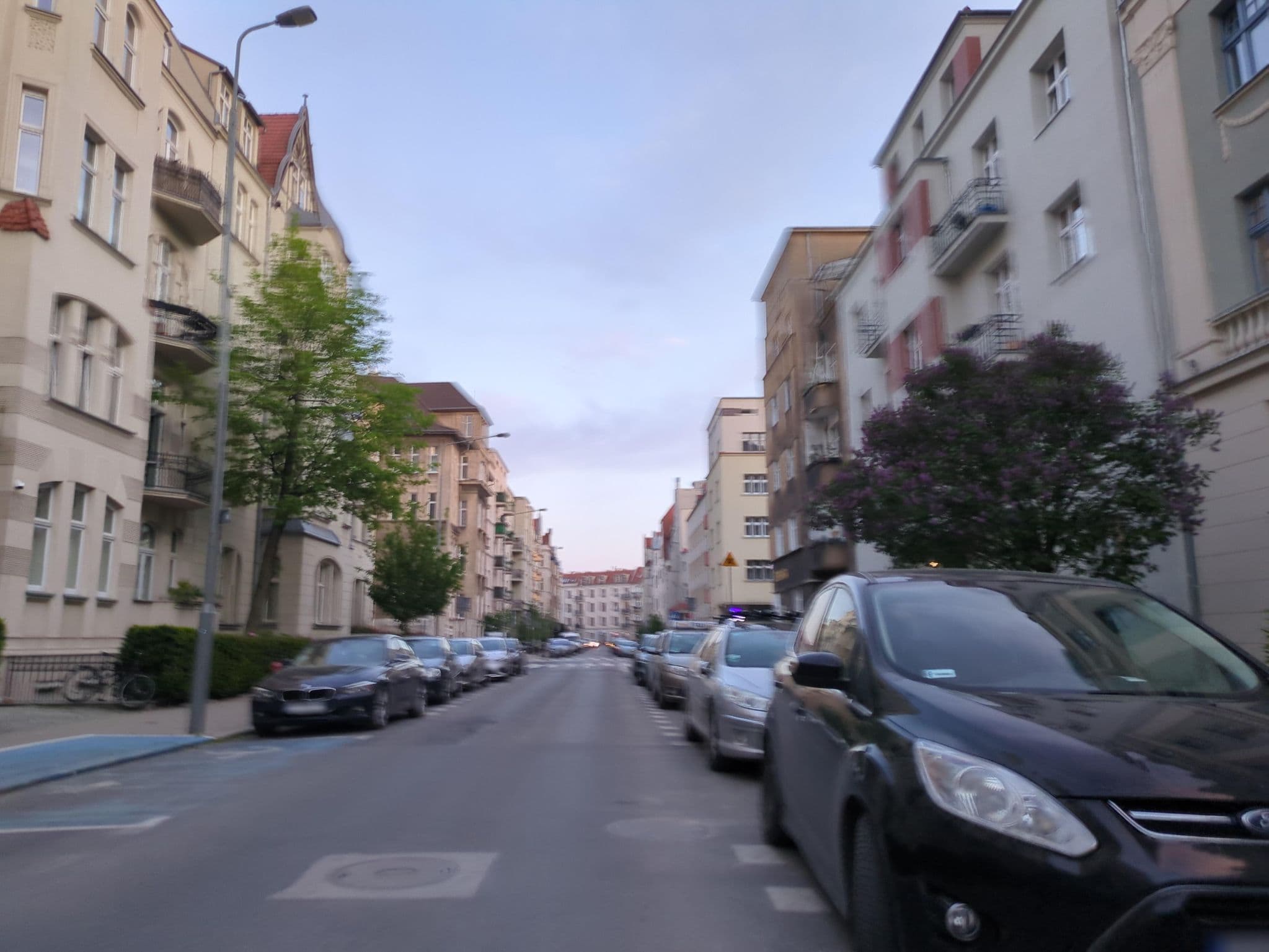 Street view near Homewell Apartments Wilson Park, Poznań — © 6b17d8c50e264a46 (CC BY-SA · Mapillary)
