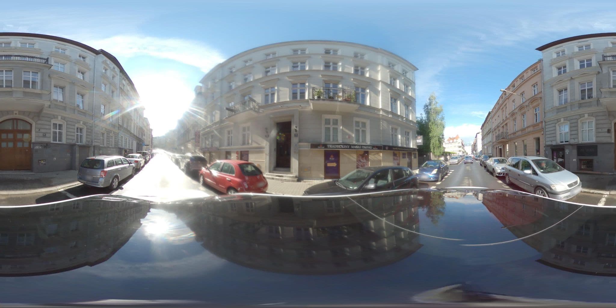 Street view near City Apartment, Poznań — © Fixtor (CC BY-SA · Mapillary)