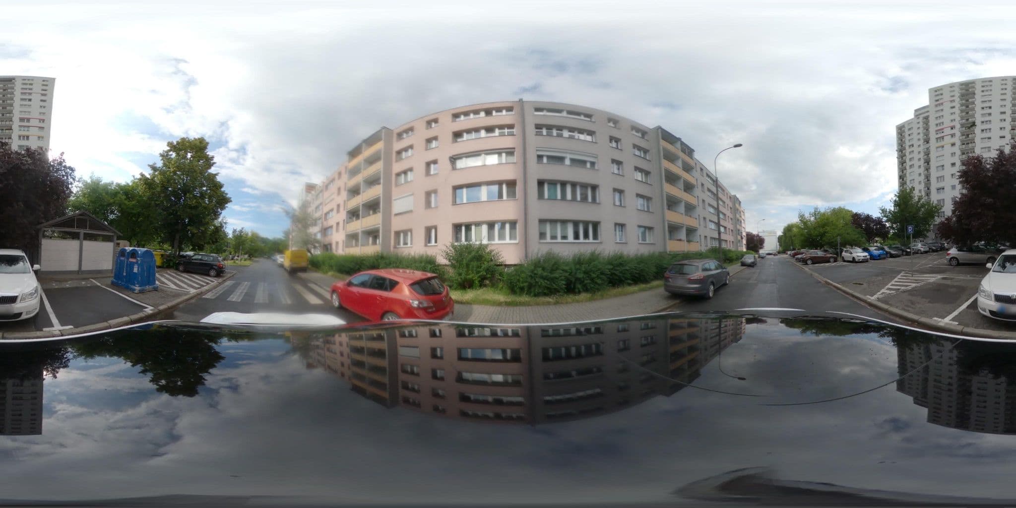Street view near Hostel Quadro, Poznań — © Fixtor (CC BY-SA · Mapillary)