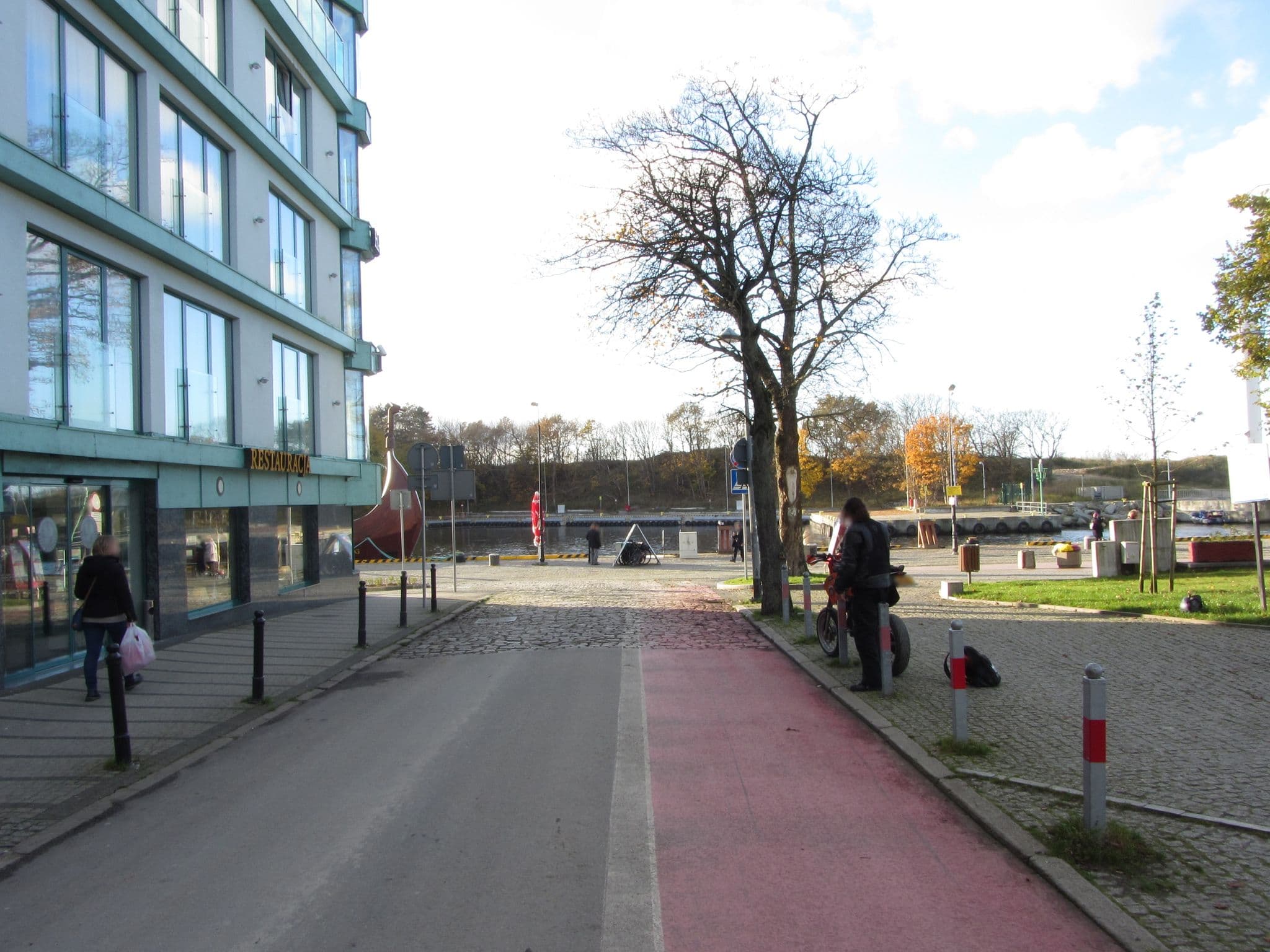 Street view near Hotel Hanseatic - Adults Only, Kołobrzeg — © GITNE (CC BY-SA · Mapillary)