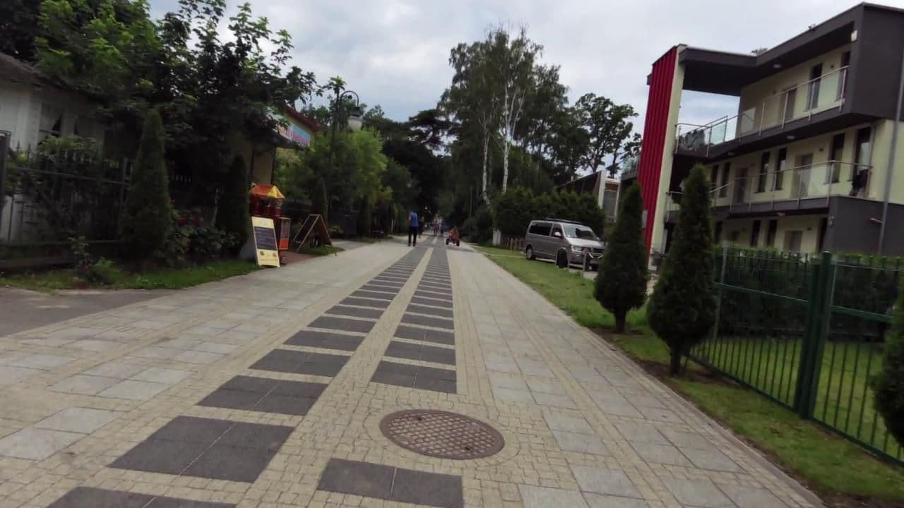 Street view near Aquarius. Wynajem pokoi, Pobierowo — © masterofnoroad (CC BY-SA · Mapillary)