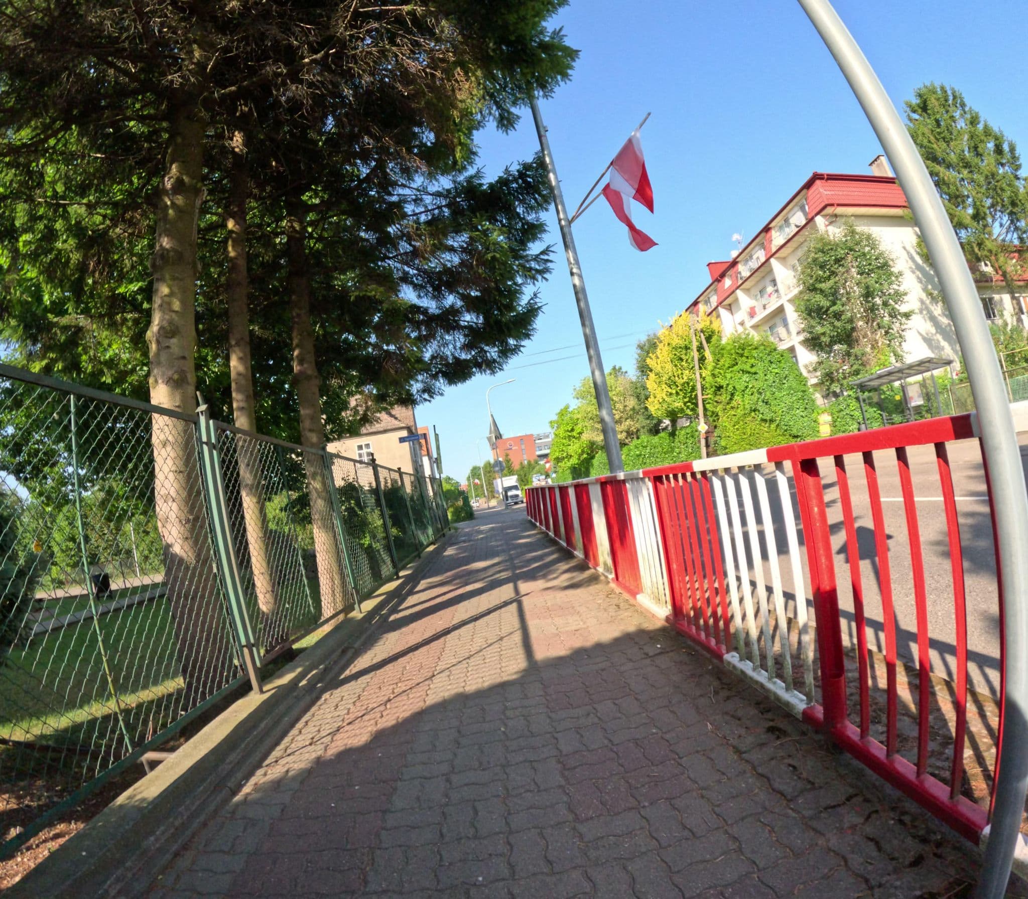 Street view near "Meduza" Pensjonat Ludwik Tabaczyński, Ustronie Morskie — © krzyk (CC BY-SA · Mapillary)
