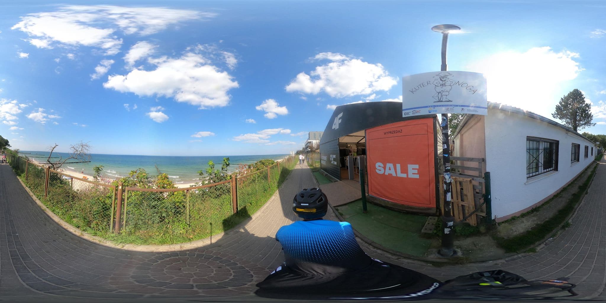 Street view near O.W. "Azalia", Ustronie Morskie — © RowerowyRozboojnik (CC BY-SA · Mapillary)