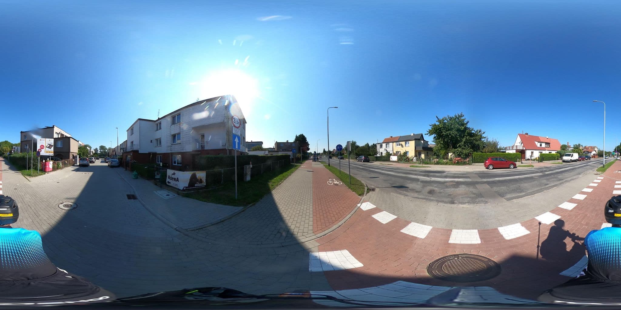 Street view near U Andrzeja. Kwatery, Kołobrzeg — © RowerowyRozboojnik (CC BY-SA · Mapillary)