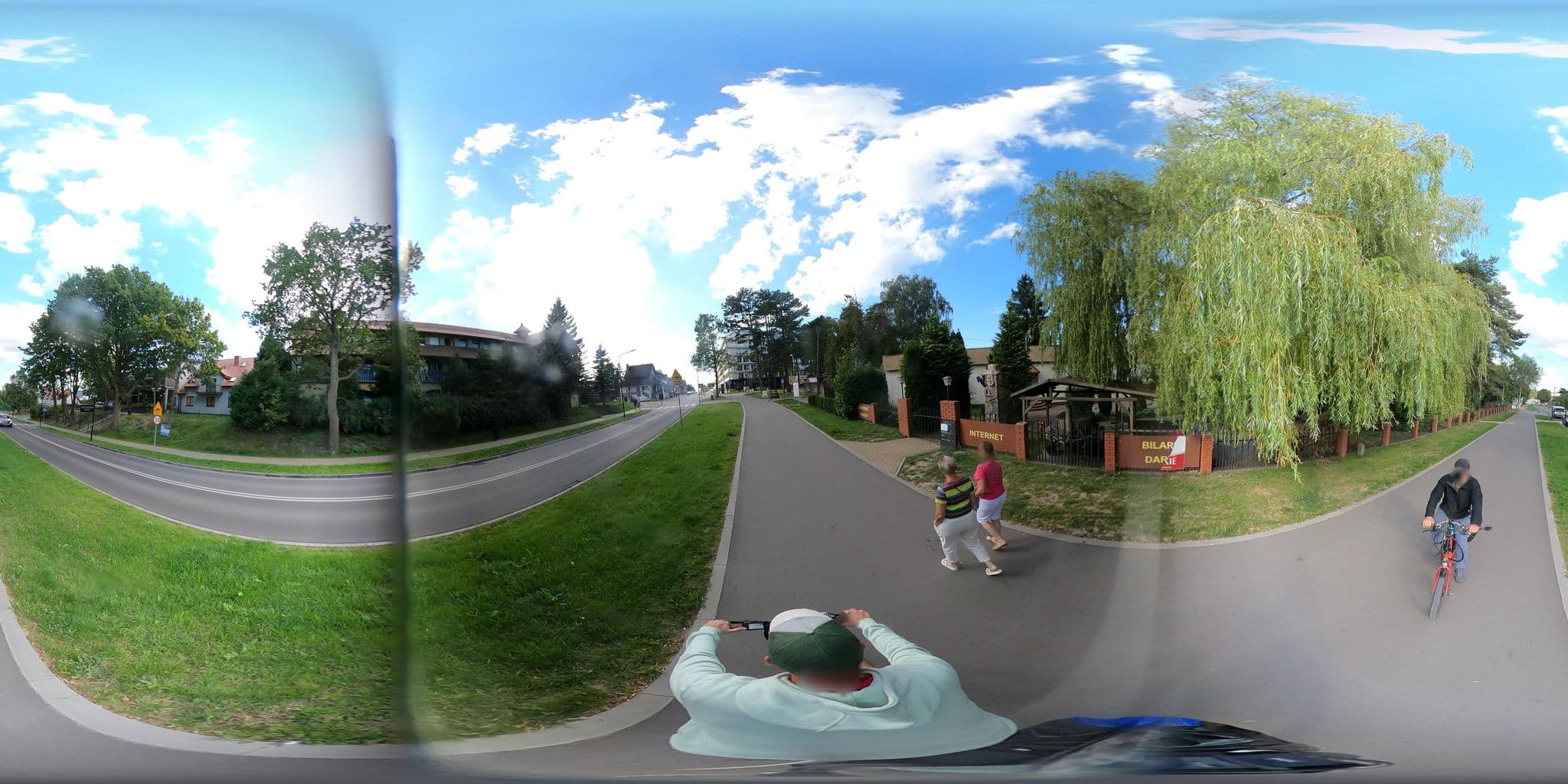 Street view near Usługi Hotelarskie. Usługi Budowlane. Transport. Białowąs Grzegorz Postomino, Darłowo — © Ameba (CC BY-SA · Mapillary)