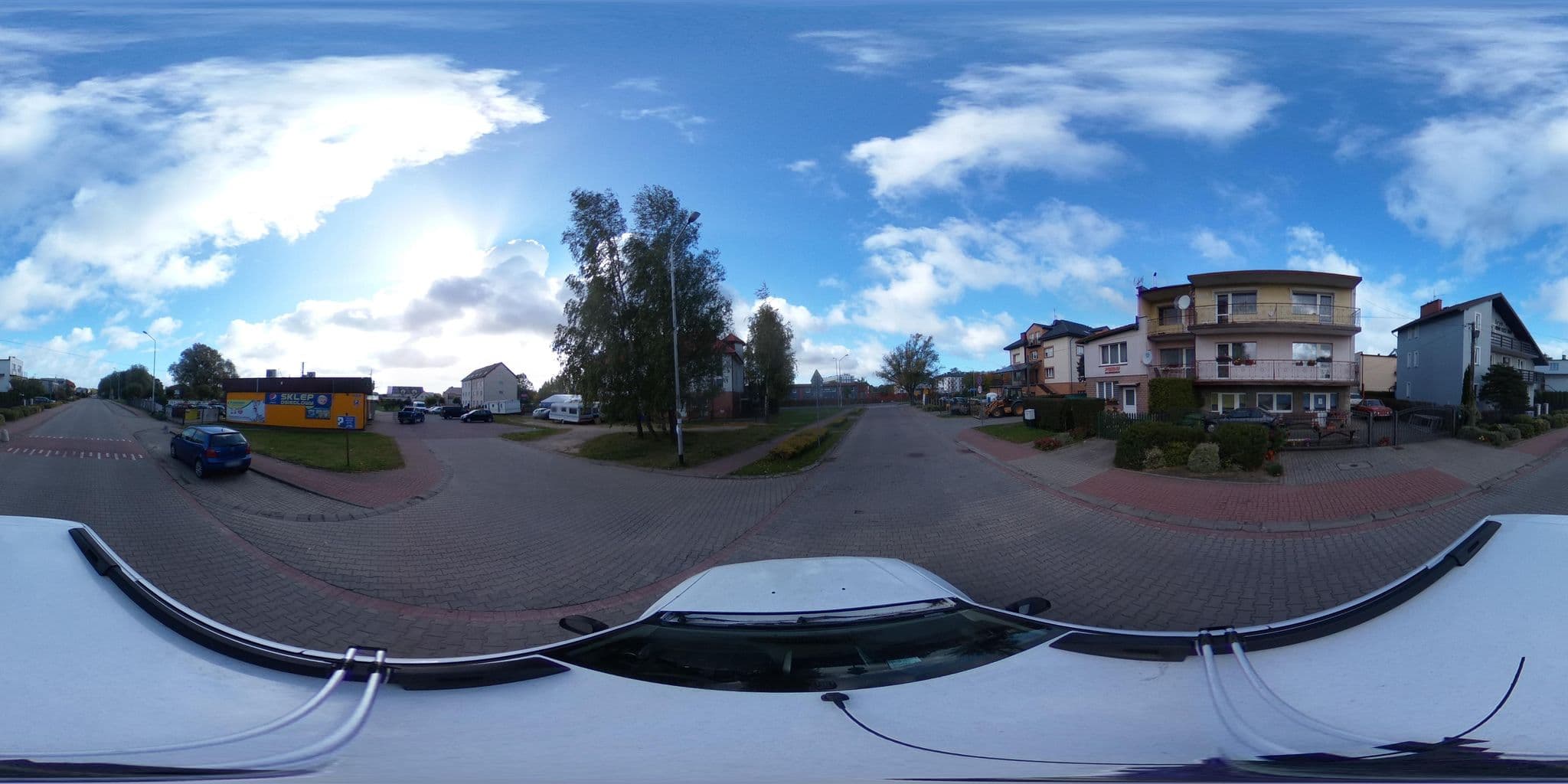 Street view near Zaciszny. Pensjonat, Mielno — © masterofnoroad (CC BY-SA · Mapillary)