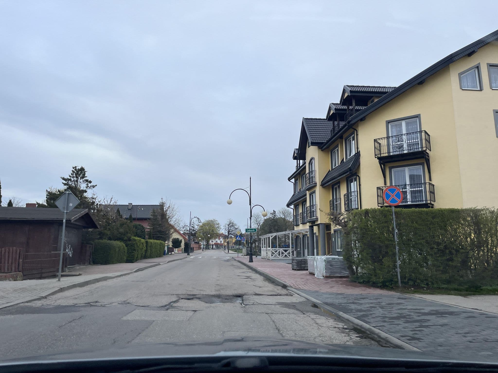 Street view near Wynajem Pokoi Barbara Sulikowska, Łeba — © ptks (CC BY-SA · Mapillary)