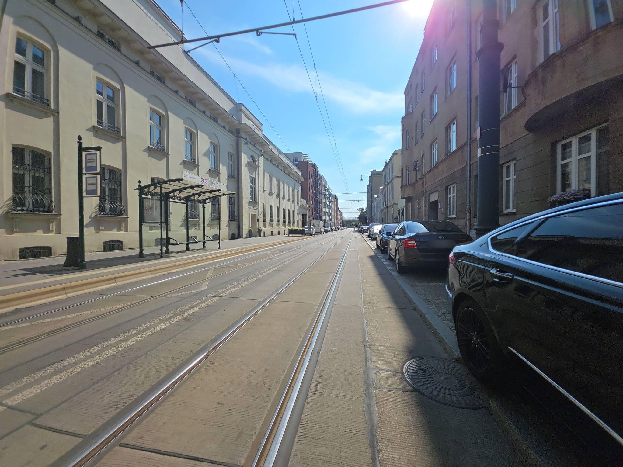 Street view near Loft Niezapominajka, Łódź — © Rowerowa_Lodz (CC BY-SA · Mapillary)