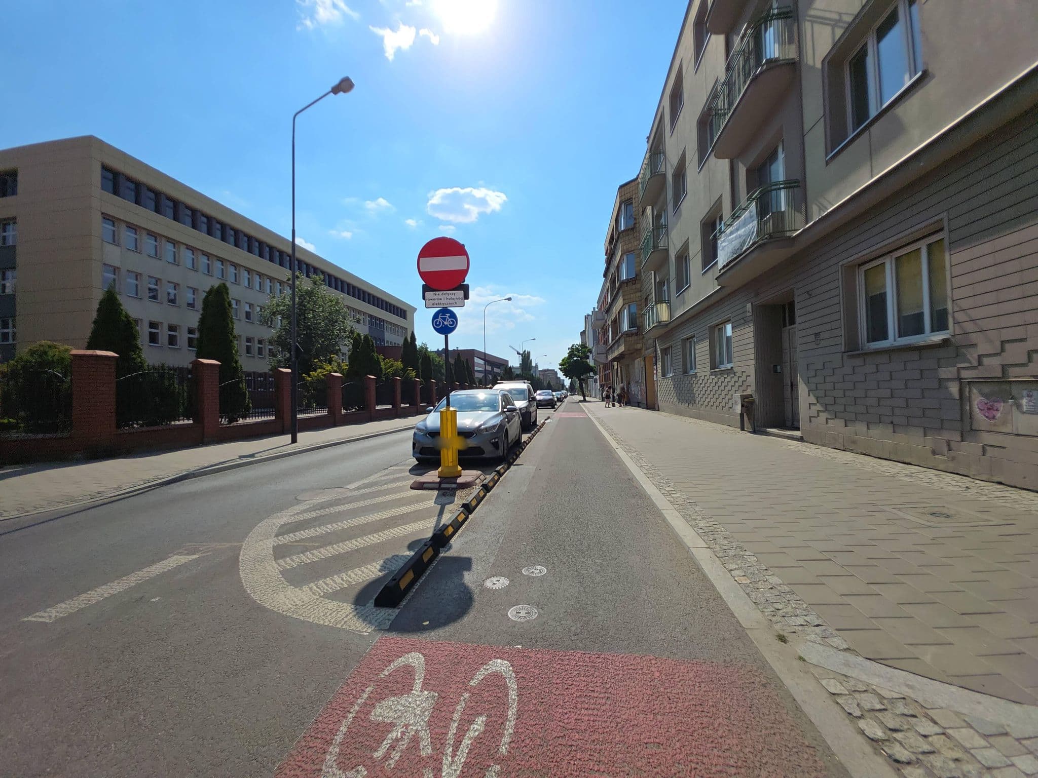 Street view near GoHostel, Łódź — © Rowerowa_Lodz (CC BY-SA · Mapillary)