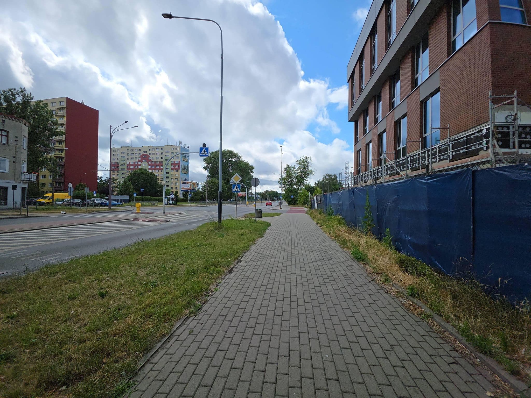 Street view near Dominikana, Łódź — © Rowerowa_Lodz (CC BY-SA · Mapillary)