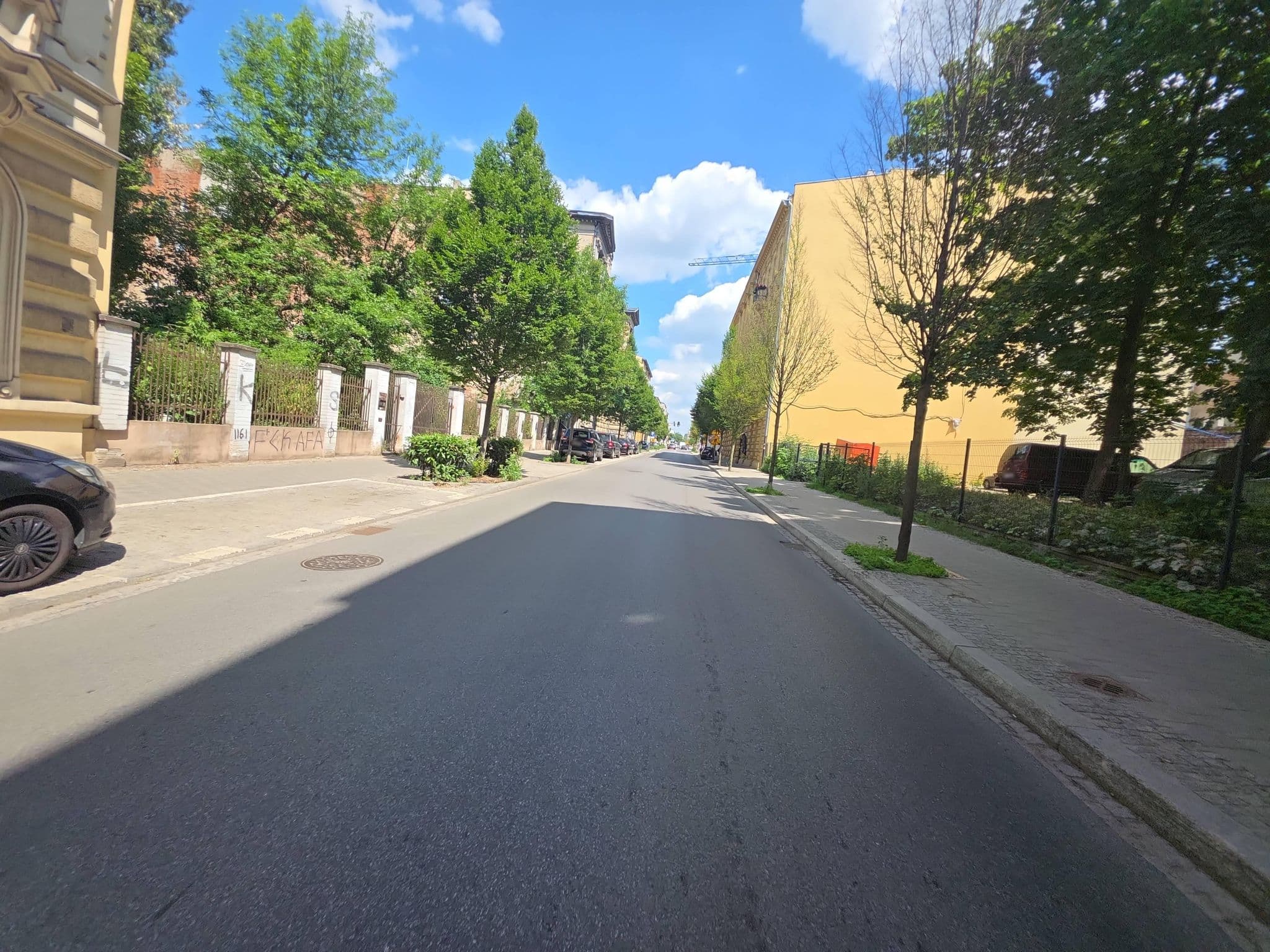Street view near Apartament Pod Sową, Łódź — © Rowerowa_Lodz (CC BY-SA · Mapillary)