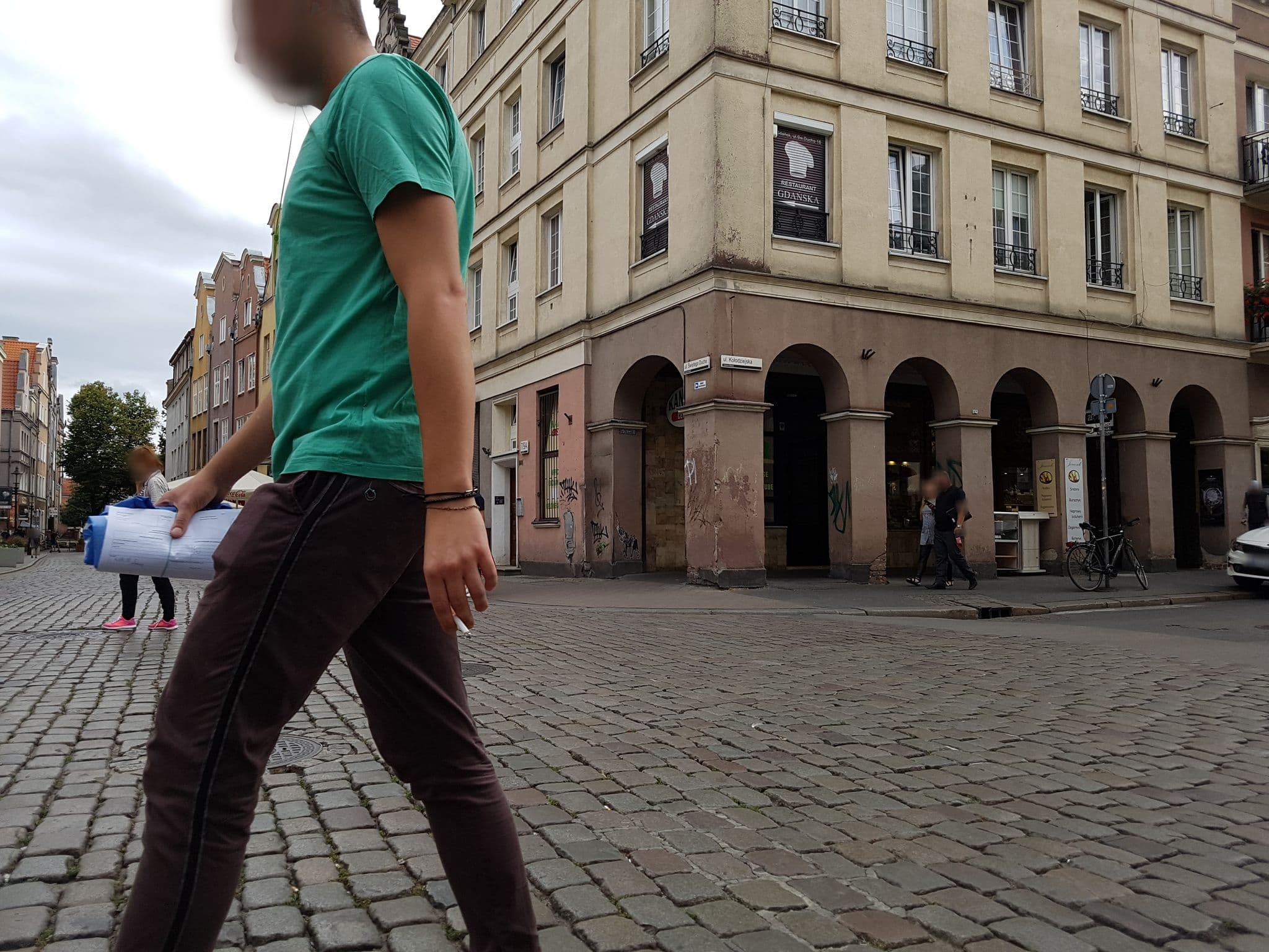 Street view near Pokoje Stare Miasto, Gdańsk — © pbb (CC BY-SA · Mapillary)
