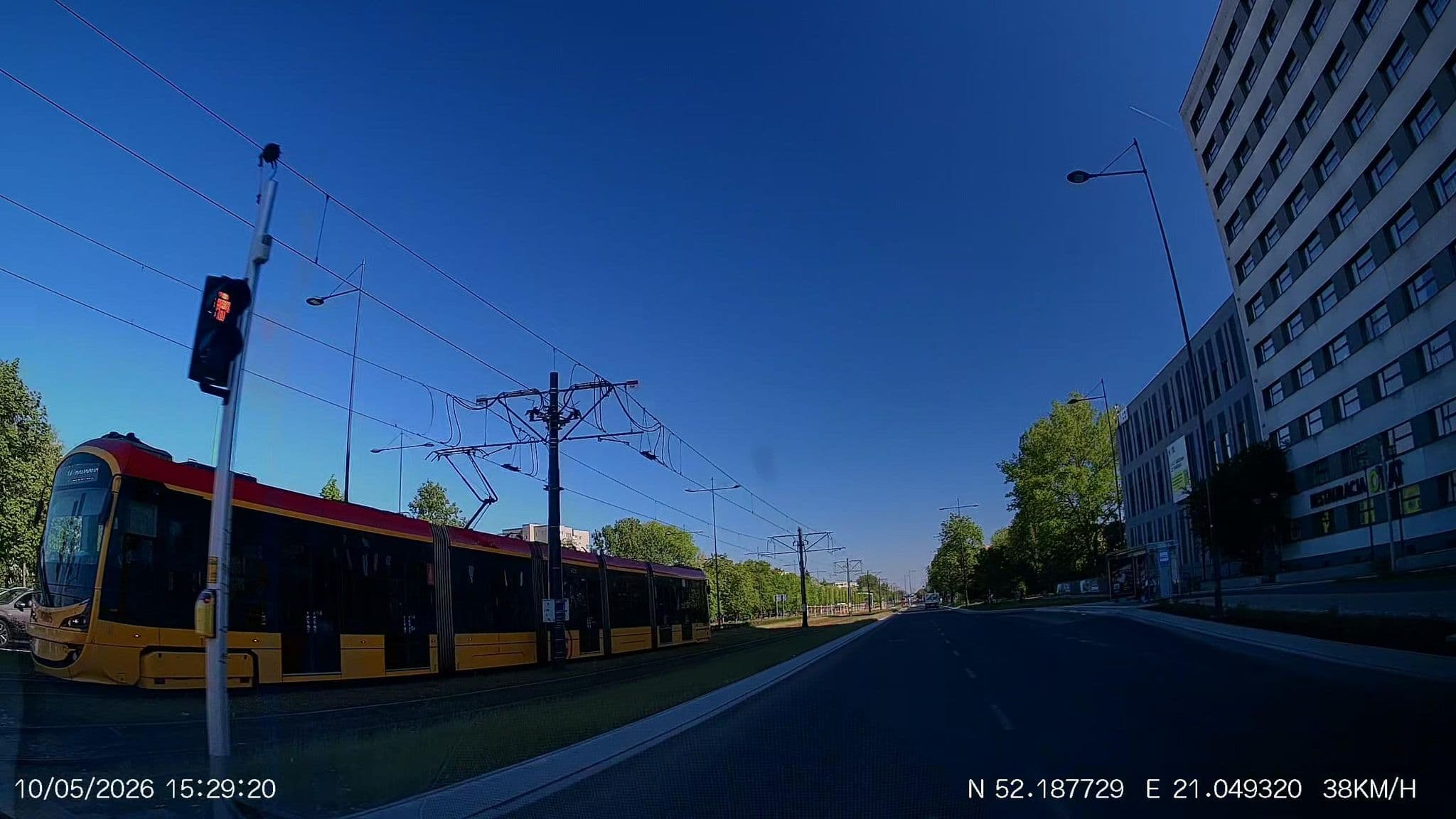 Street view near Hotel Atos Warsaw, Mokotów — © Driven2574 (CC BY-SA · Mapillary)
