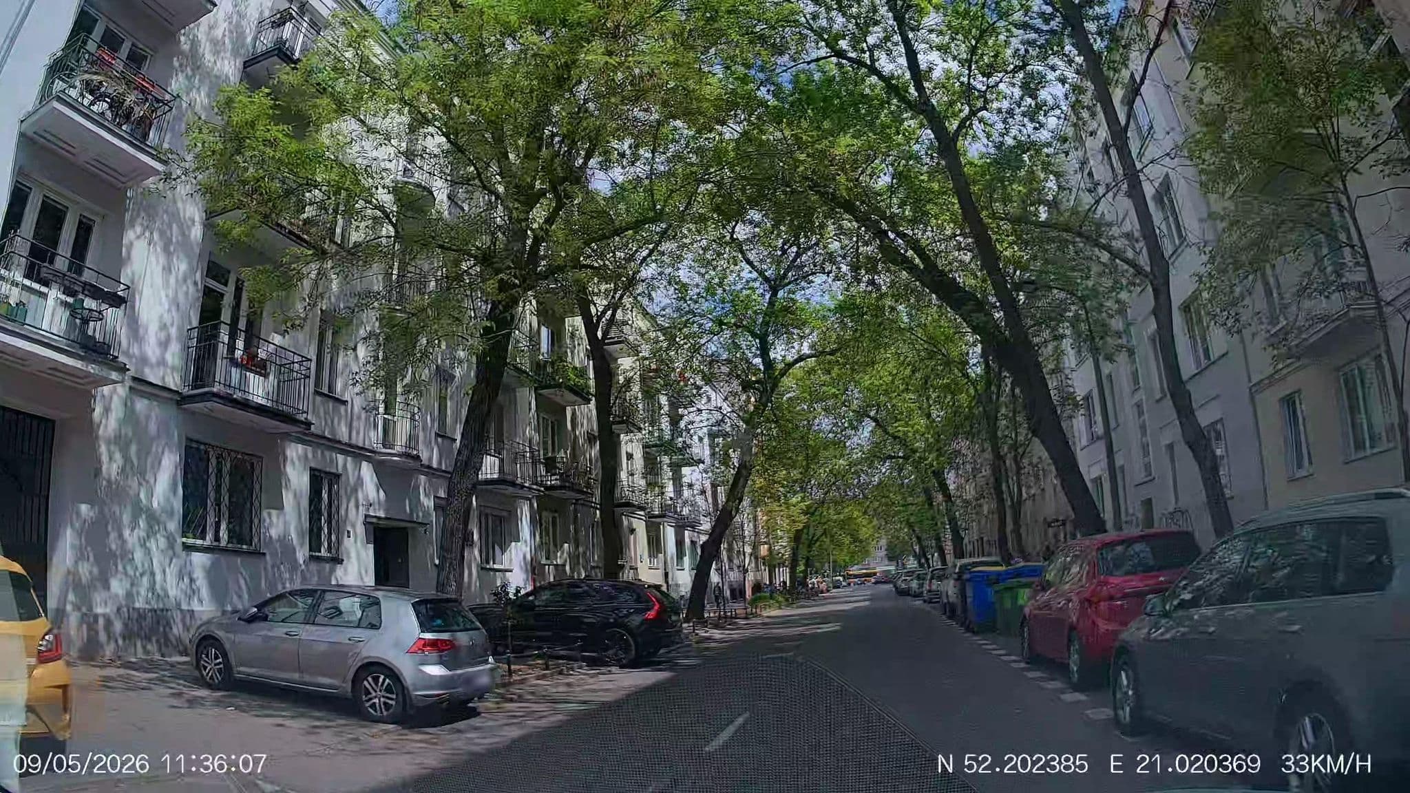 Street view near Hostel Mostel Warsaw, Mokotów — © Driven2574 (CC BY-SA · Mapillary)