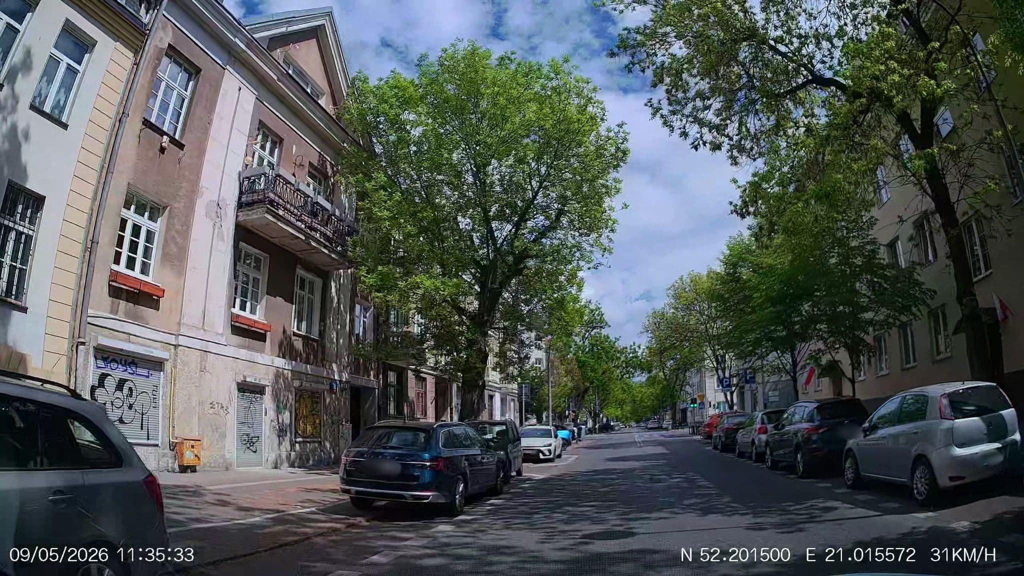 Street view near Insomnia, Mokotów — © Driven2574 (CC BY-SA · Mapillary)