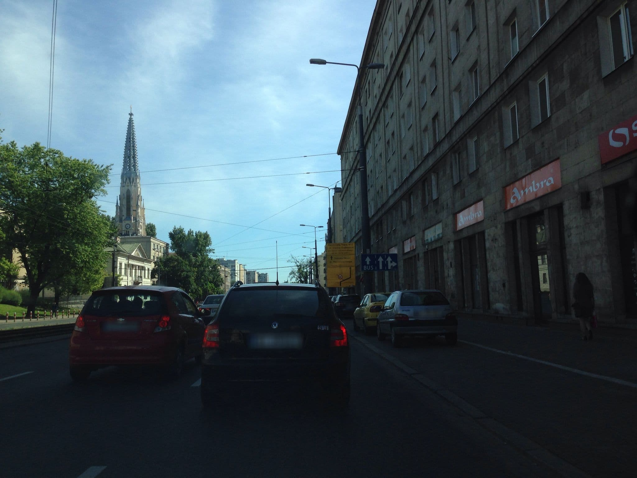 Street view near Heart of Warsaw - Apartament Solidarności 101, Warsaw — © knikel (CC BY-SA · Mapillary)
