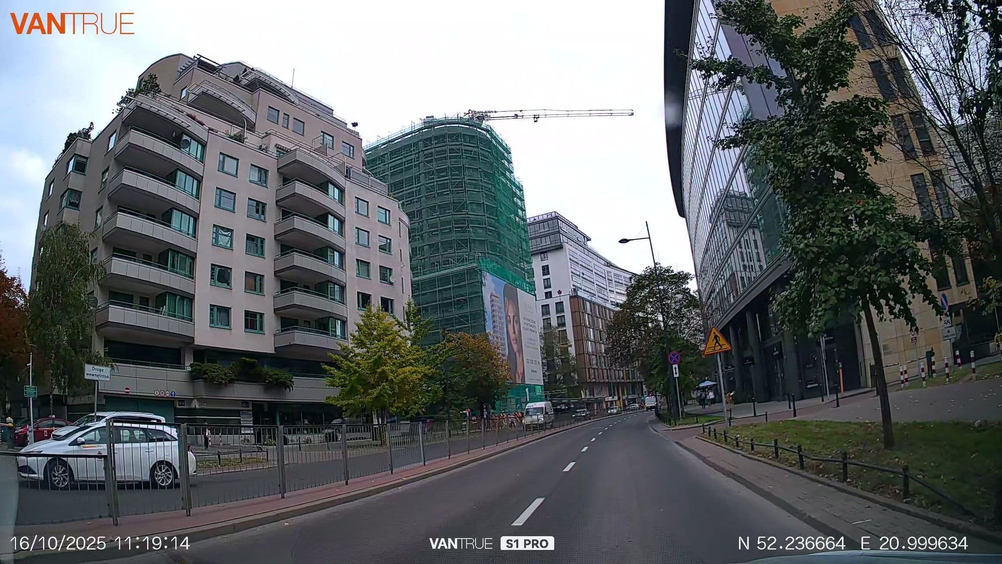 Street view near Alpha Blu Apart, Warsaw — © Driven2574 (CC BY-SA · Mapillary)