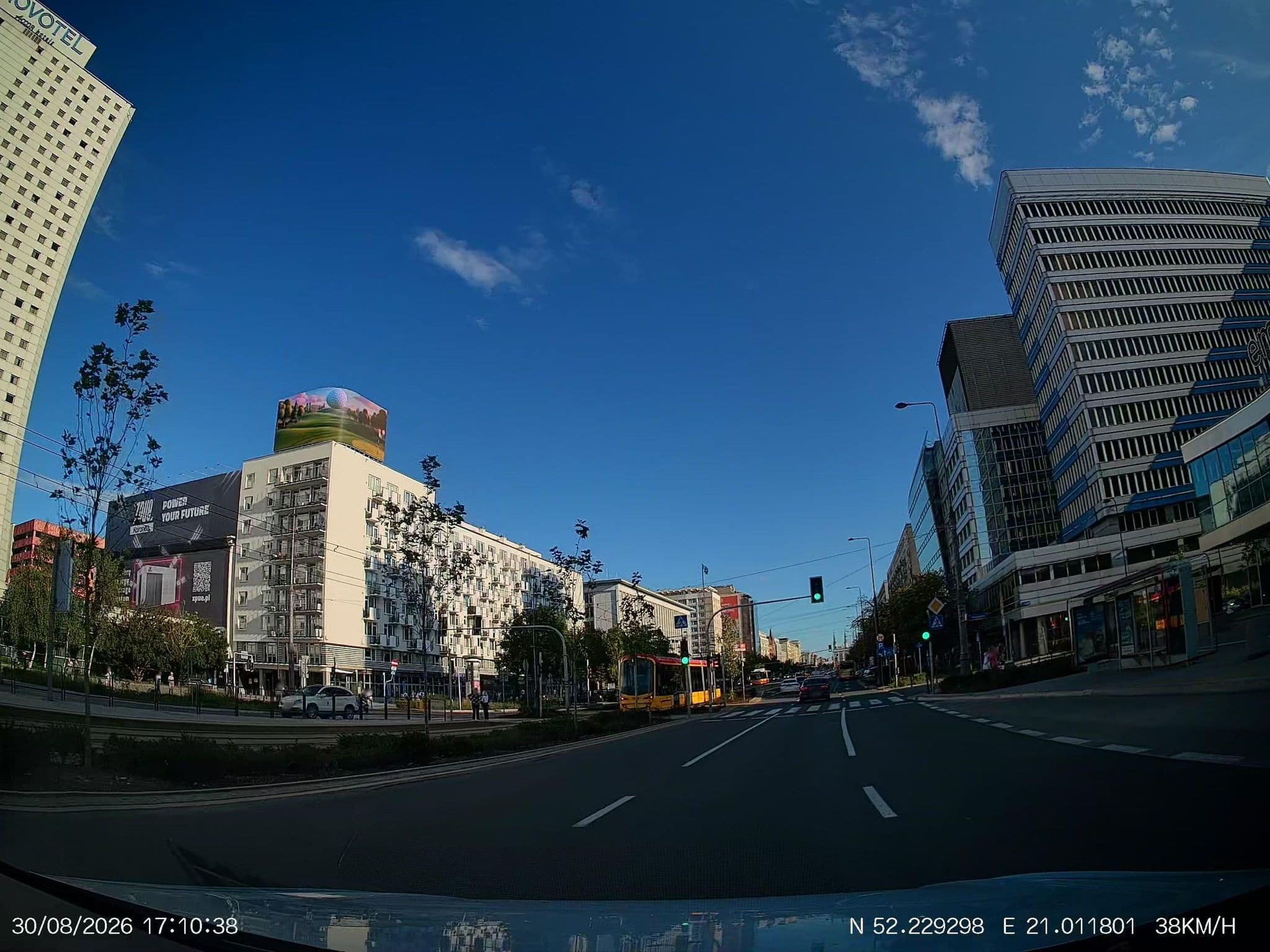 Street view near Metro Centrum Guest Hotel, Warsaw — © Driven2574 (CC BY-SA · Mapillary)