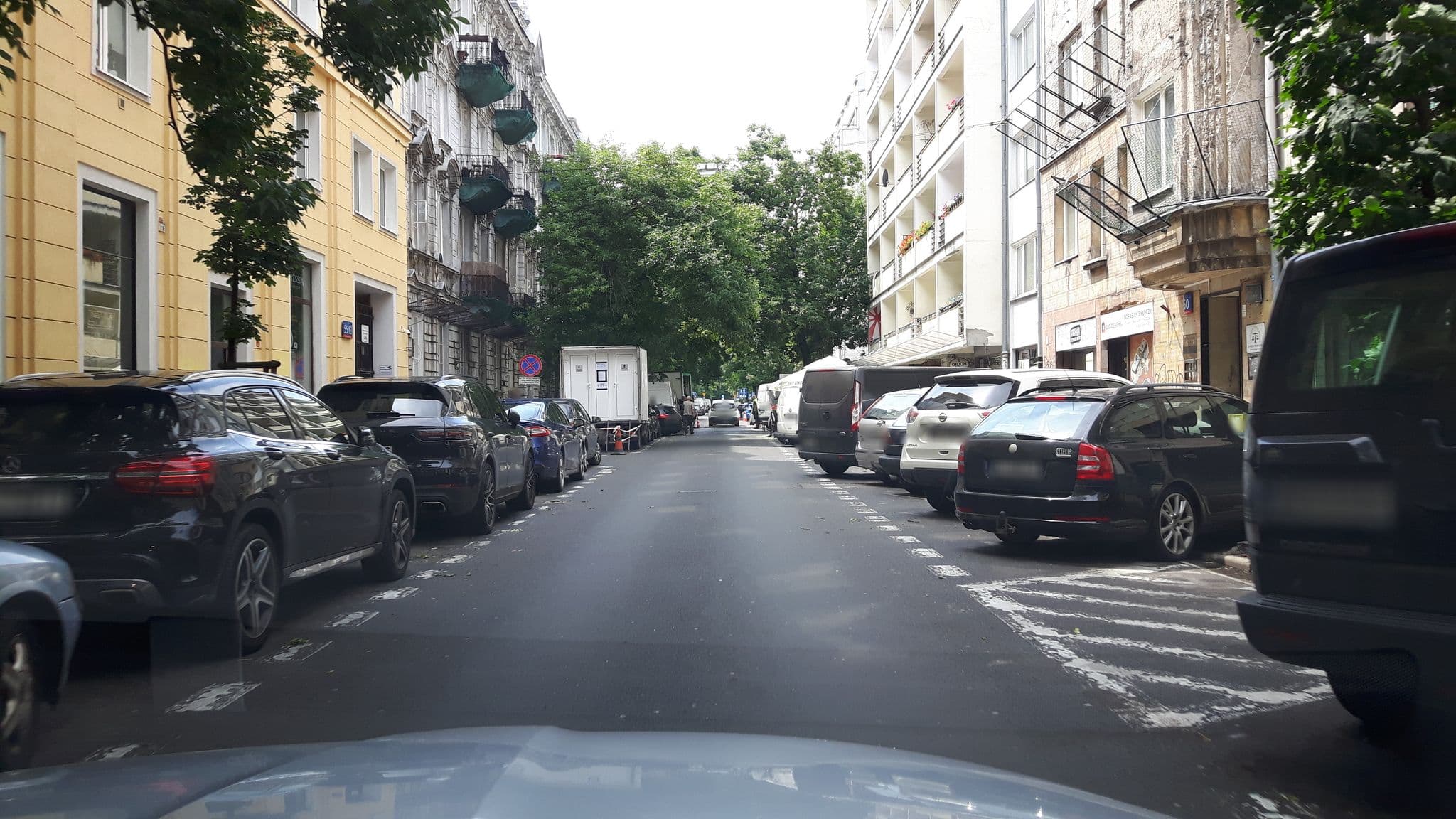 Street view near Wombat Hostel, Warsaw — © andpol_2288 (CC BY-SA · Mapillary)