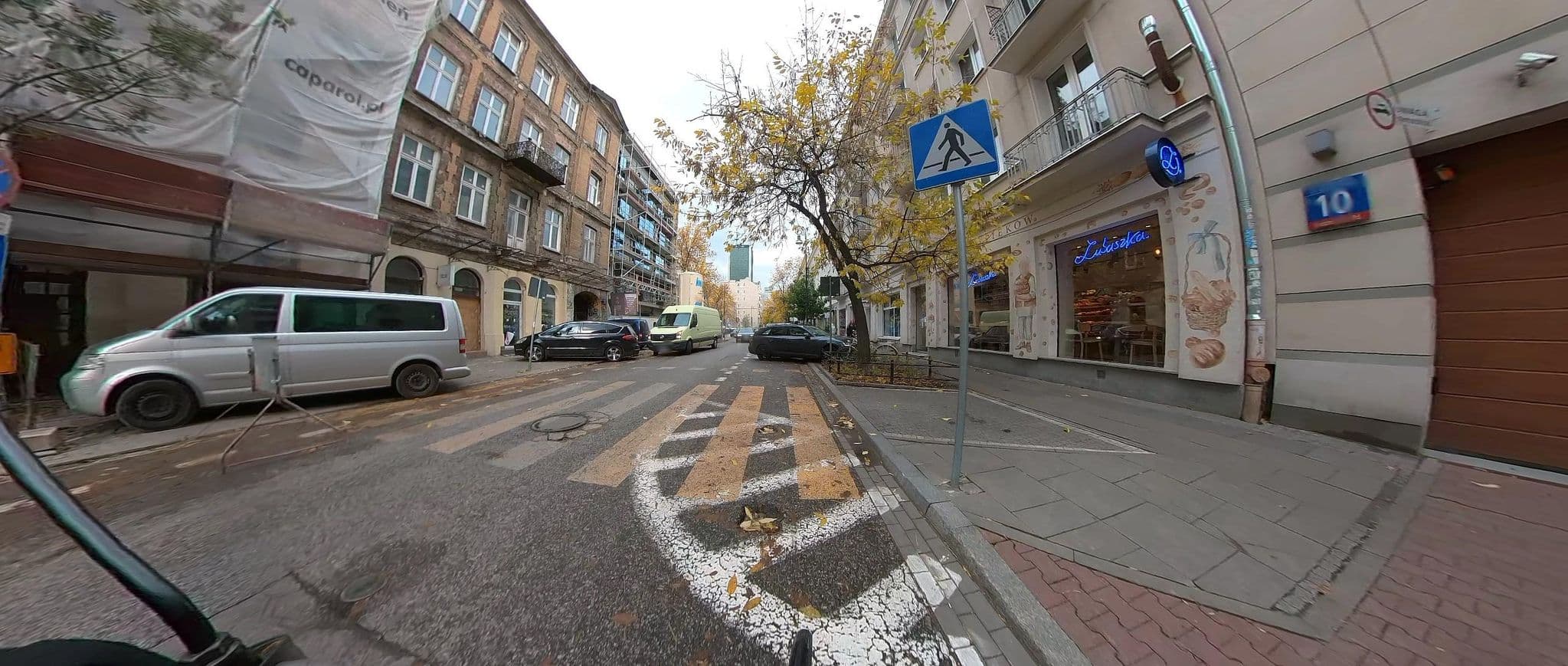 Street view near Plater 10 Residents, Warsaw — © 9f893cde (CC BY-SA · Mapillary)