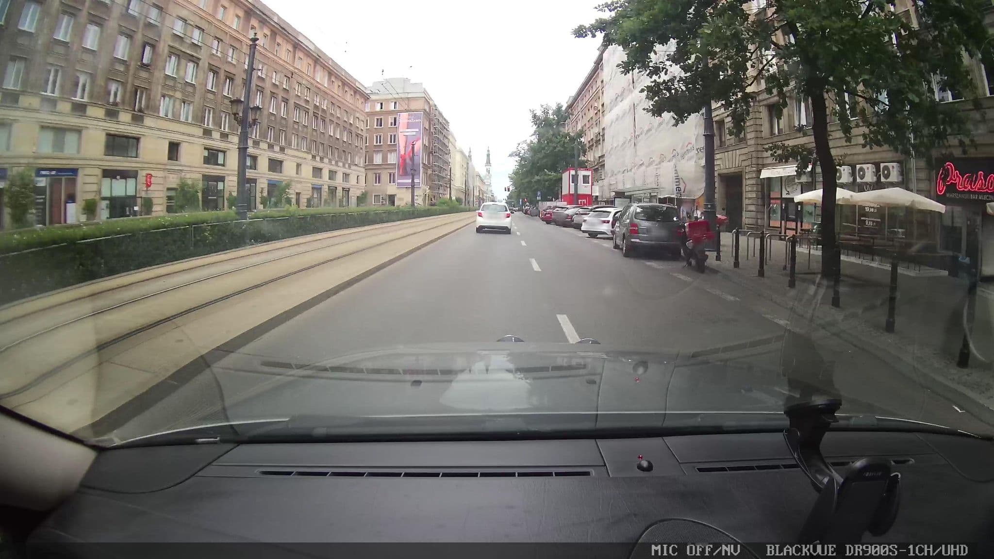 Street view near Warsaw Center Hostel, Śródmieście — © grobin (CC BY-SA · Mapillary)