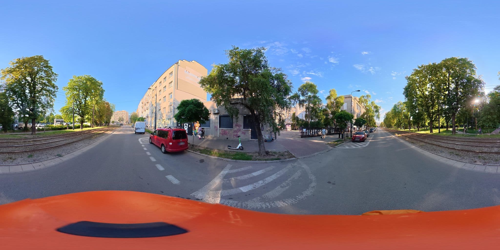 Street view near Hostel Fabryka, Praga Północ — © awizonosz (CC BY-SA · Mapillary)