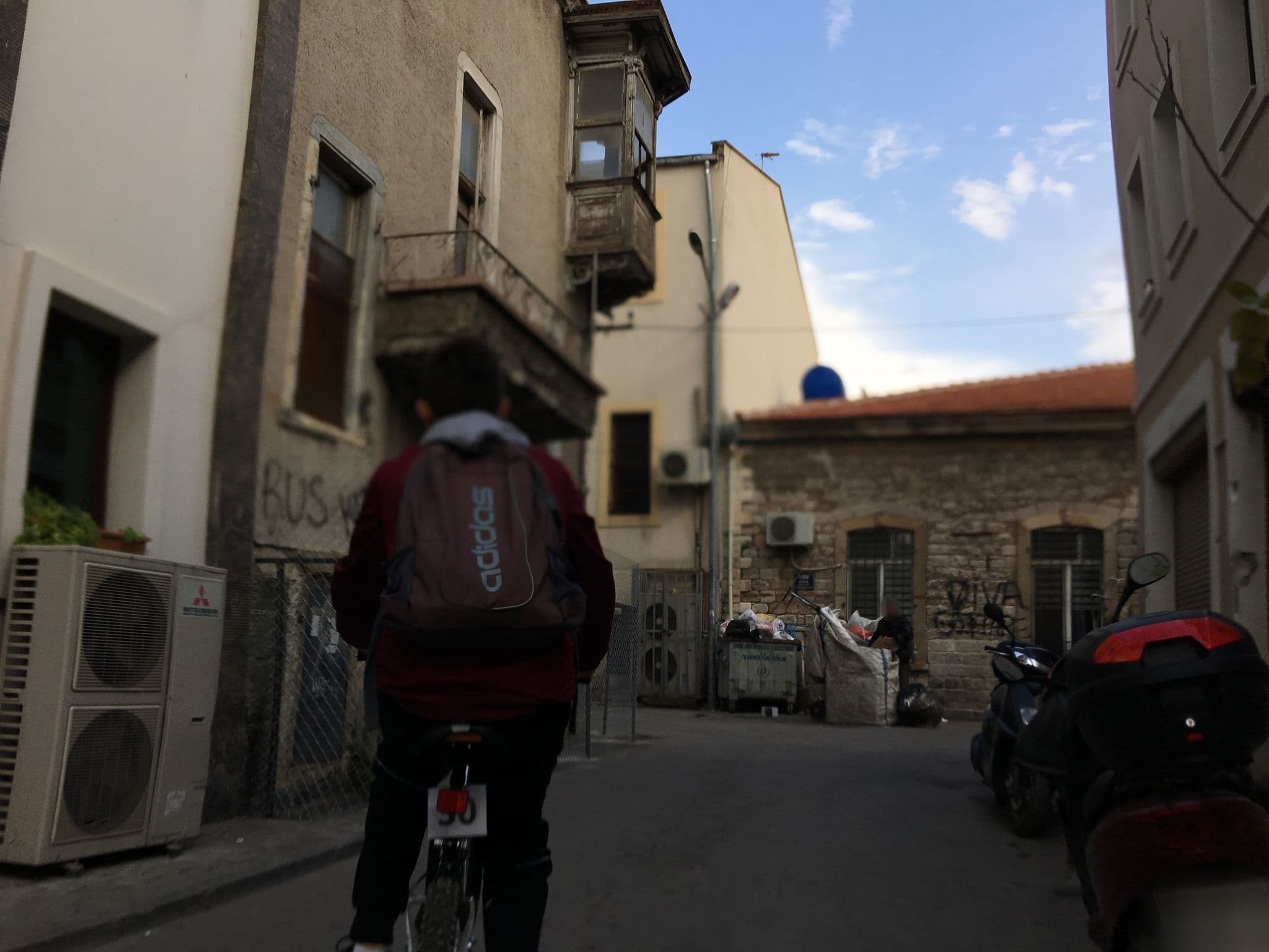 Street view near Maia Boutique Hotel, İzmir — © rustyb (CC BY-SA · Mapillary)