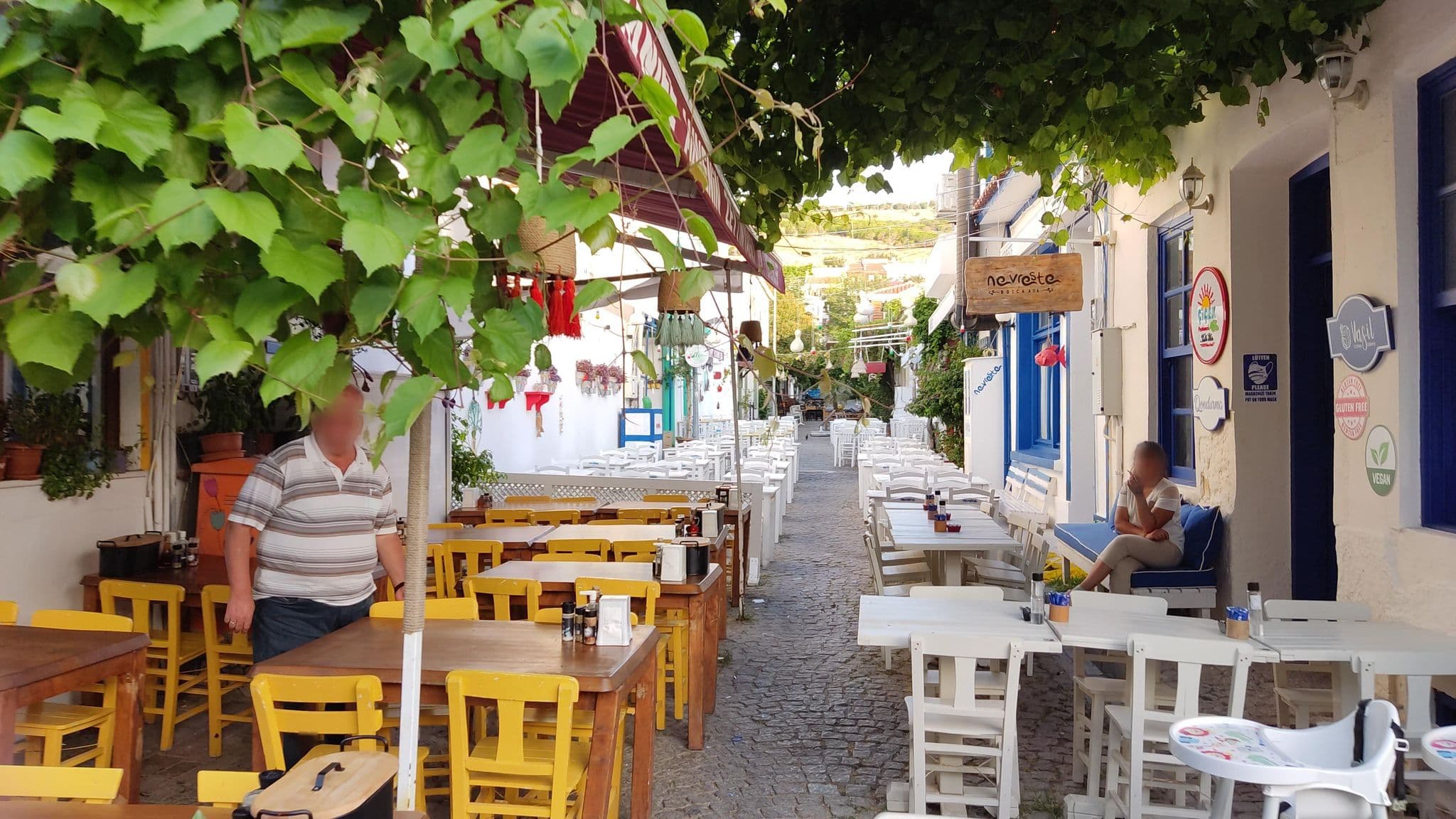 Street view near Vibes Guesthouse, Bozcaada — © orkut (CC BY-SA · Mapillary)