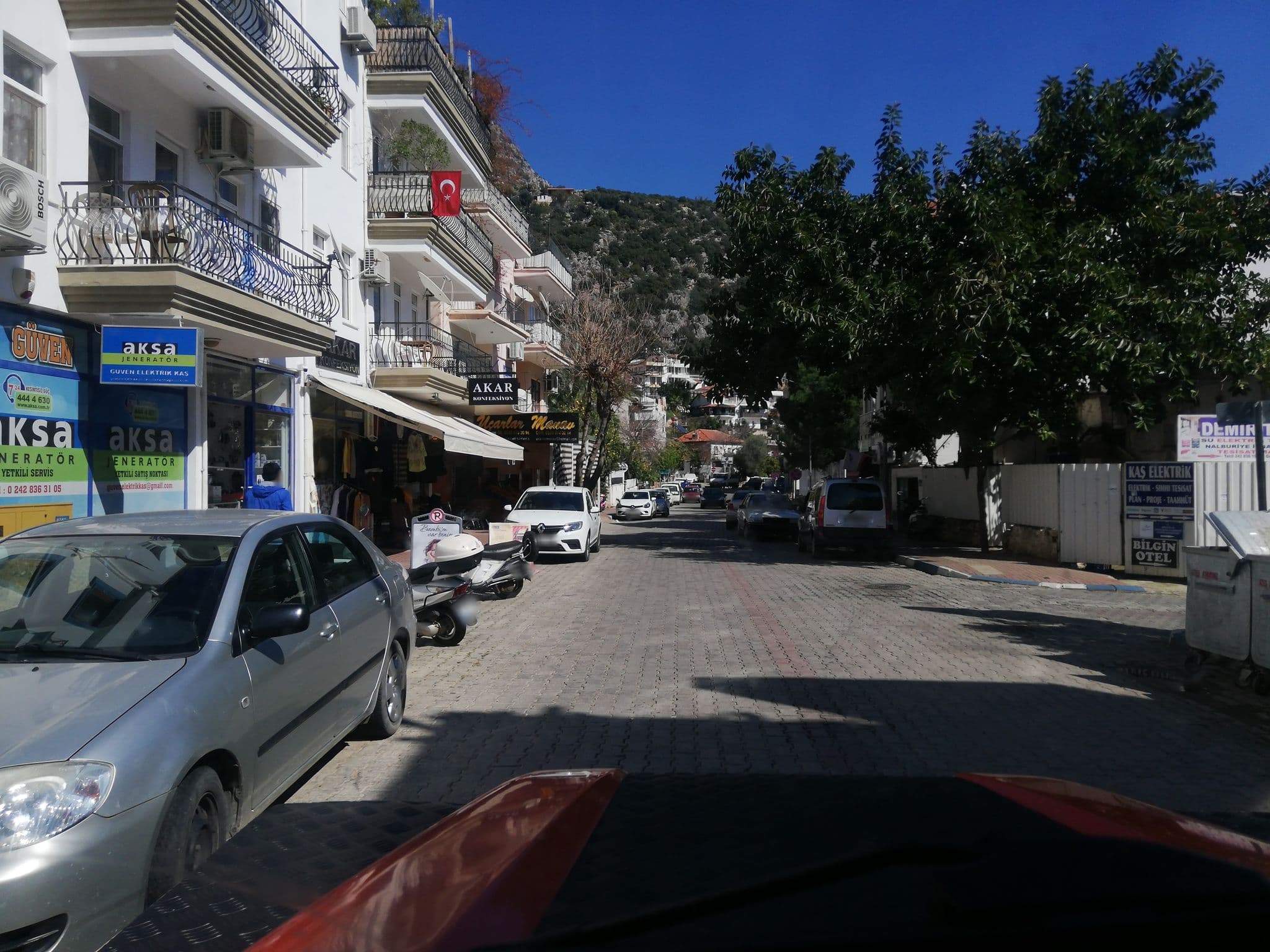 Street view near Hotel Cacket, Kaş — © nazif (CC BY-SA · Mapillary)