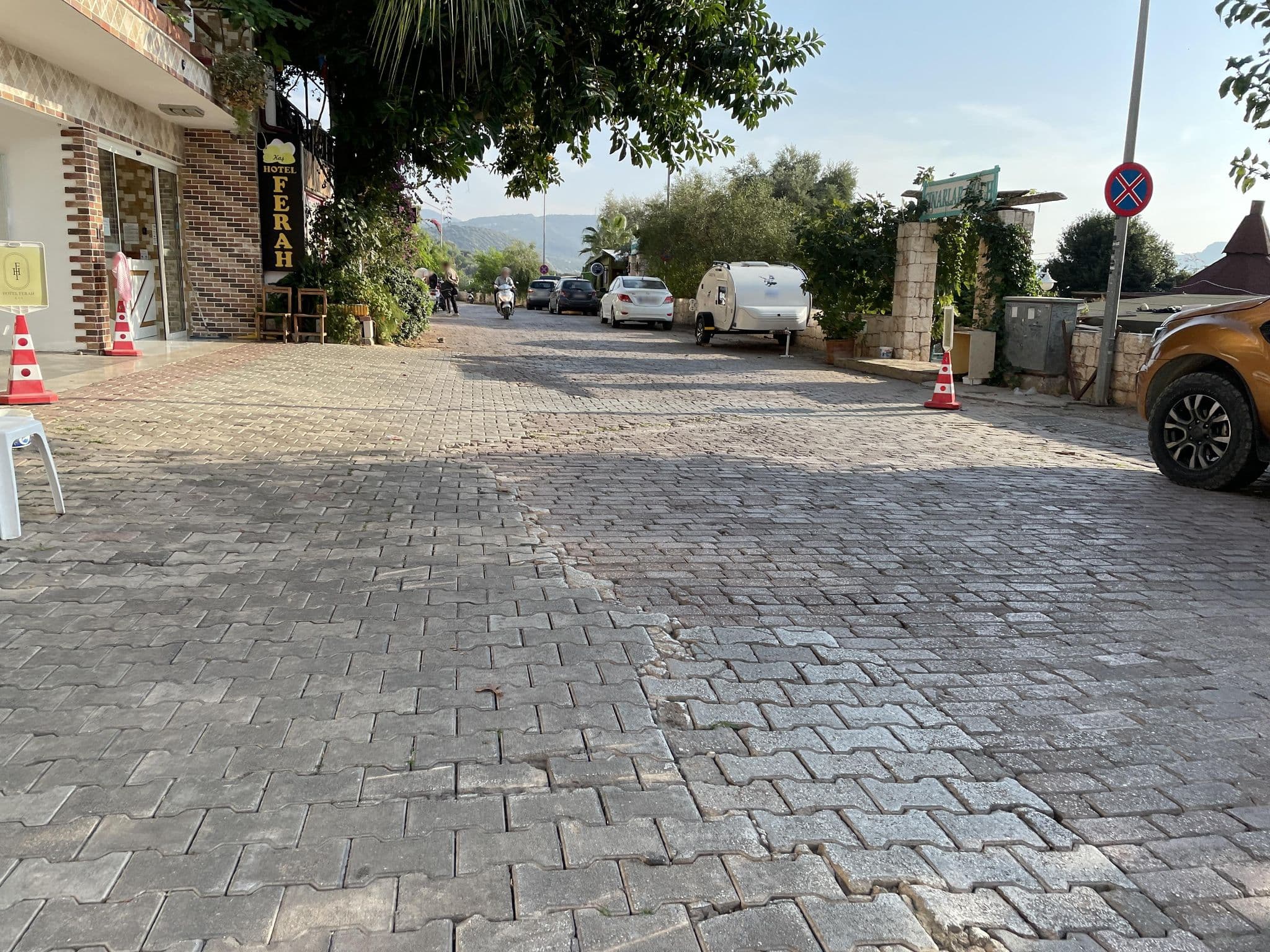 Street view near Dalkıran Pansiyon, Kaş — © egorka (CC BY-SA · Mapillary)
