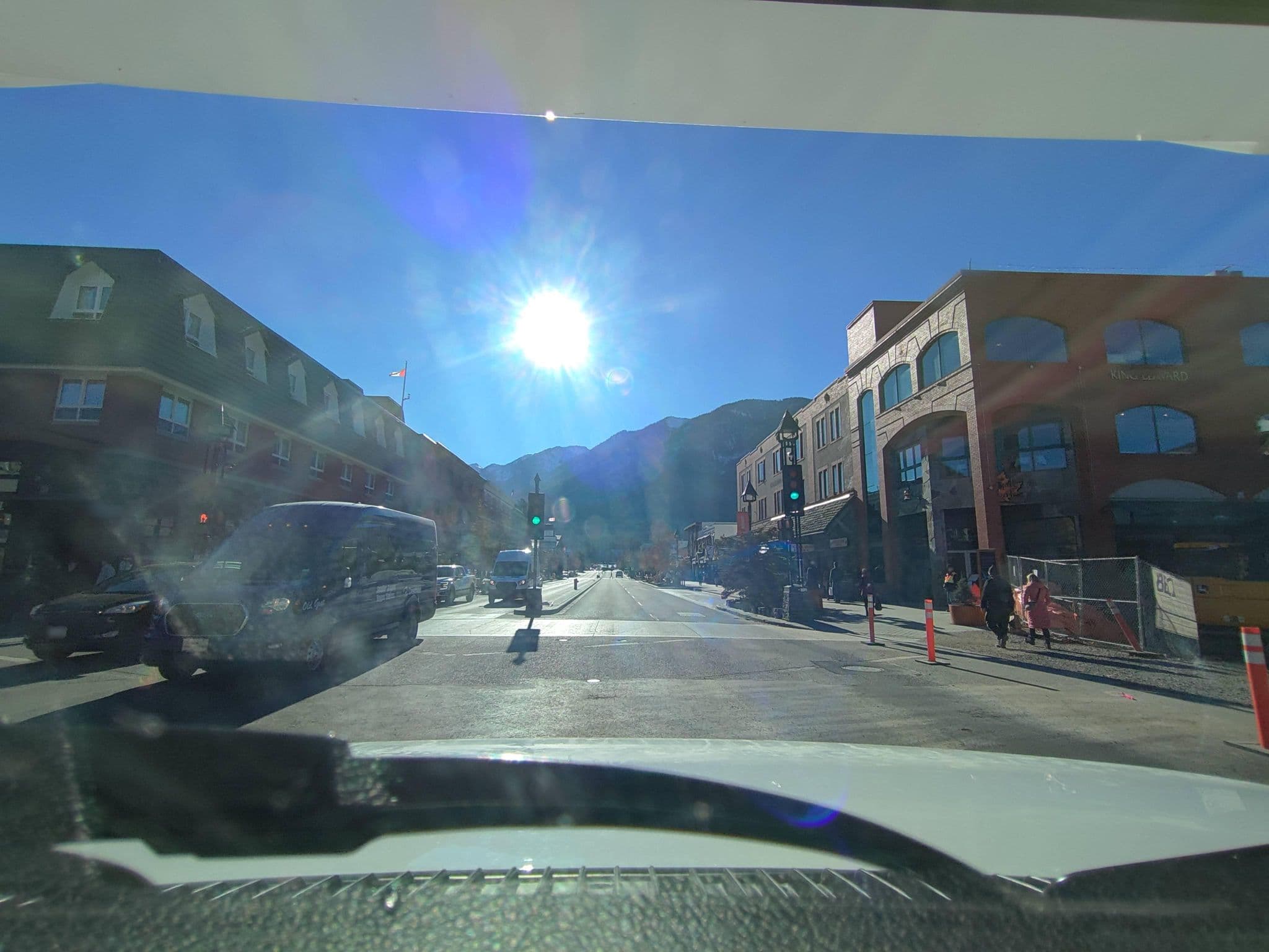 Street view near King Edward Hotel, Banff