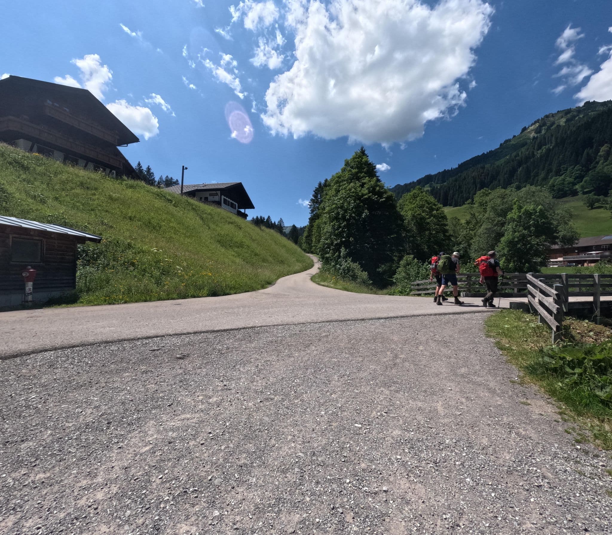 Street view near Landhaus Braun, Hirschegg