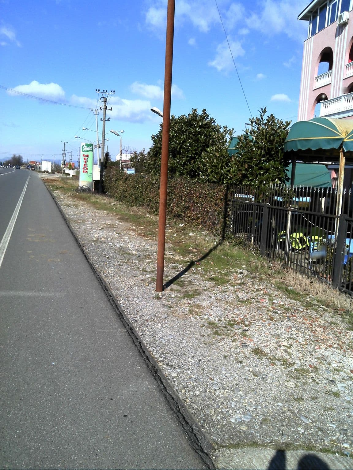 Street view near Hotel Meteor, Shkodër — © denisju_osm (CC BY-SA · Mapillary)