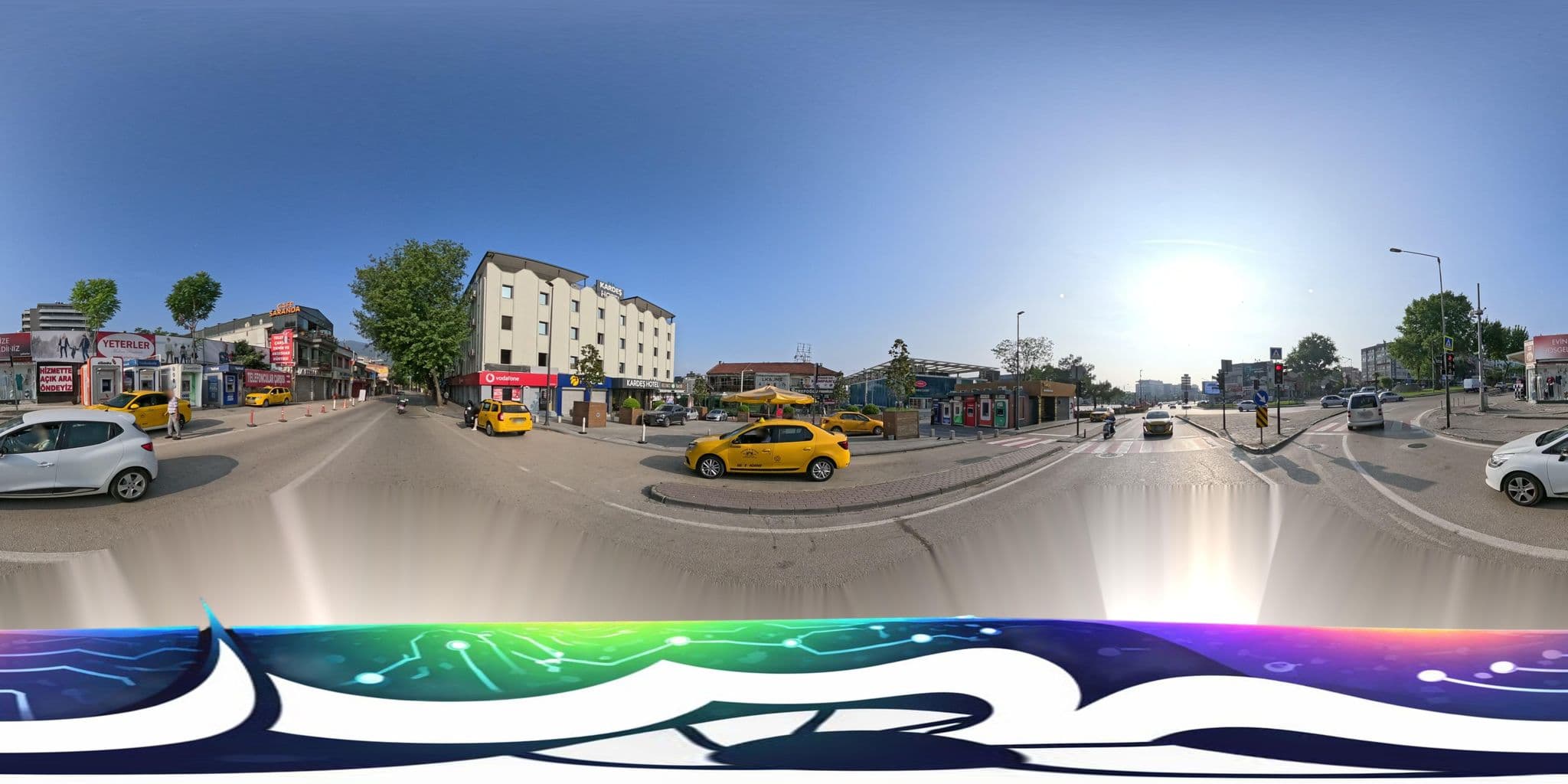 Street view near Kardeş Hotel, Bursa — © burakonder (CC BY-SA · Mapillary)