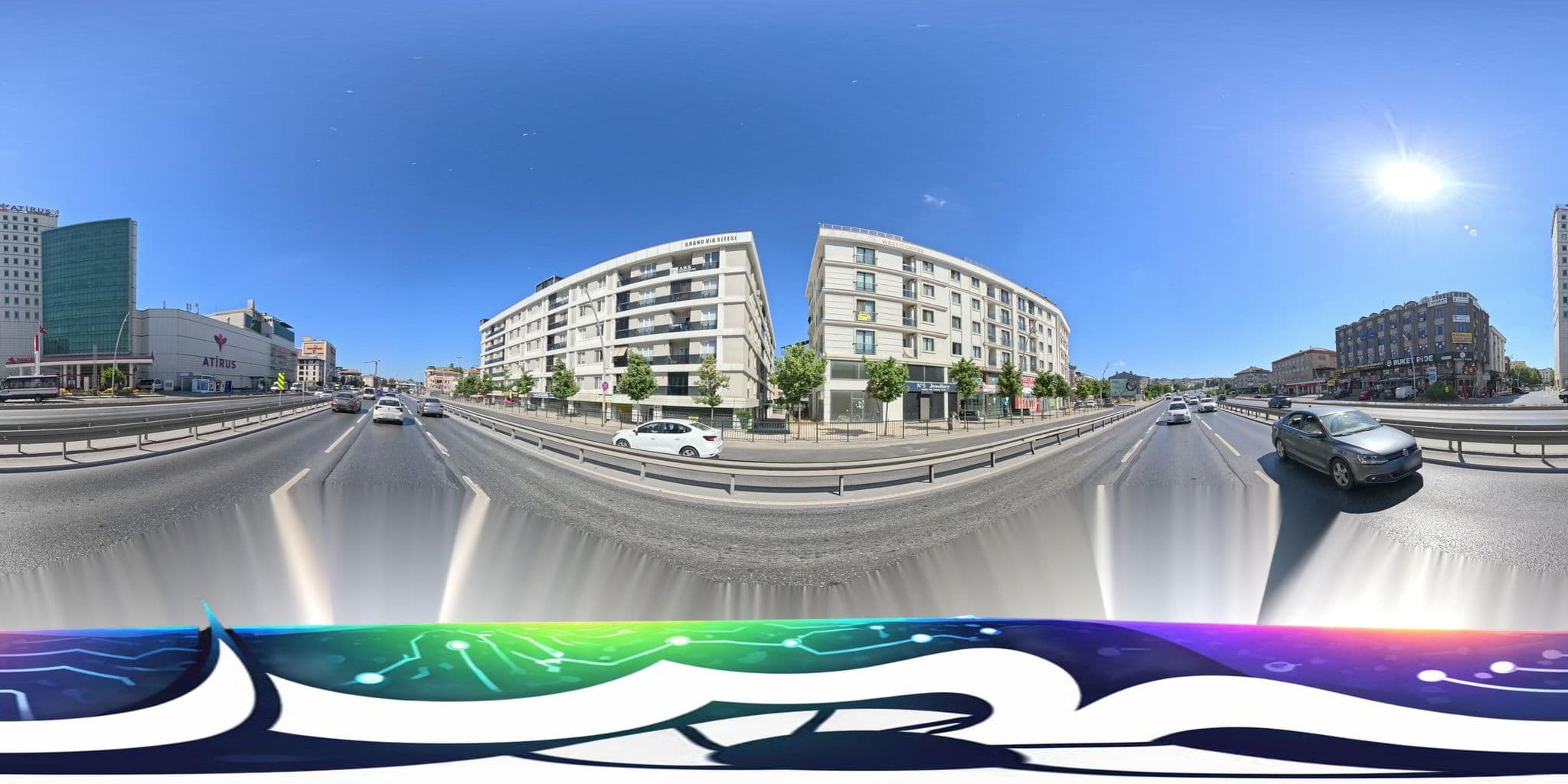 Street view near BlueWorld Hotel, Büyükçekmece — © burakonder (CC BY-SA · Mapillary)
