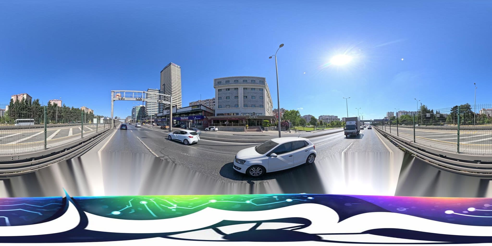 Street view near Euro Park Hotel, Esenyurt — © burakonder (CC BY-SA · Mapillary)