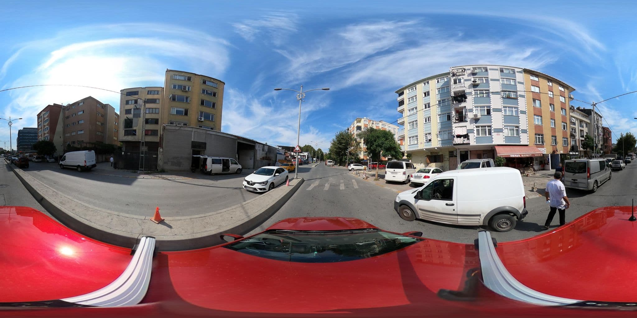 Street view near Larissa Park Hotel, Şişli — © ademturkmen (CC BY-SA · Mapillary)