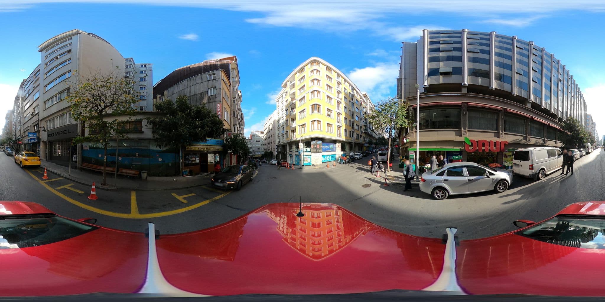 Street view near Imperial Business Hotel Bomonti, Şişli — © yturkmenoglu (CC BY-SA · Mapillary)