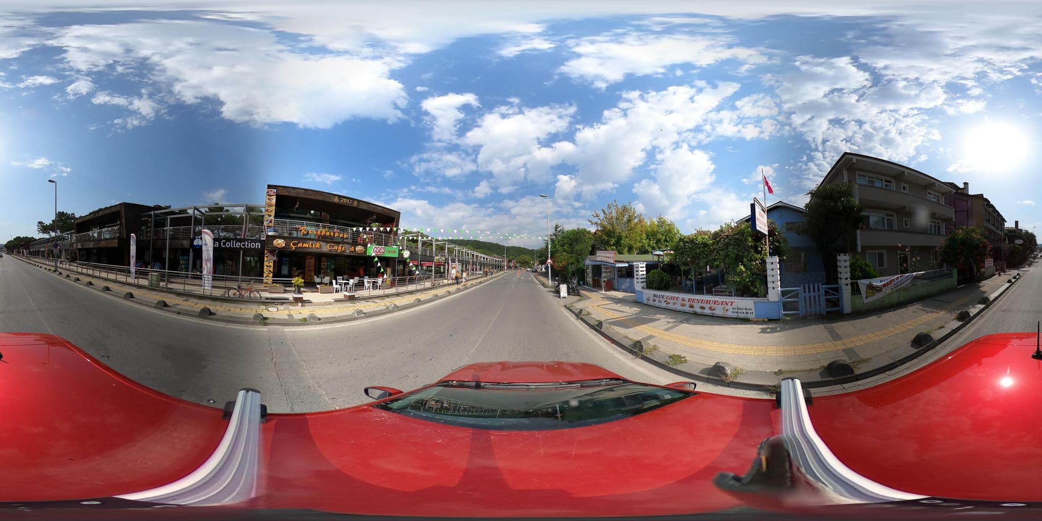 Street view near Uğur Pansiyon & Cafe, Ağva — © ademturkmen (CC BY-SA · Mapillary)