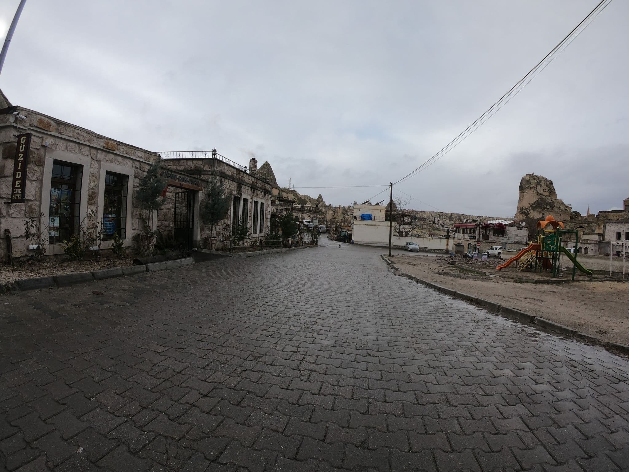 Street view near Sedef Cave Suites, Göreme — © chrisbeddow (CC BY-SA · Mapillary)